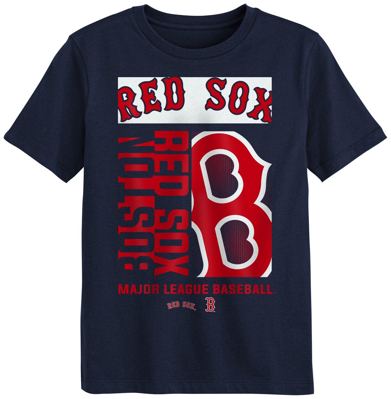 MLB Team Apparel Boys' Boston Red Sox Navy Force Play T-Shirt