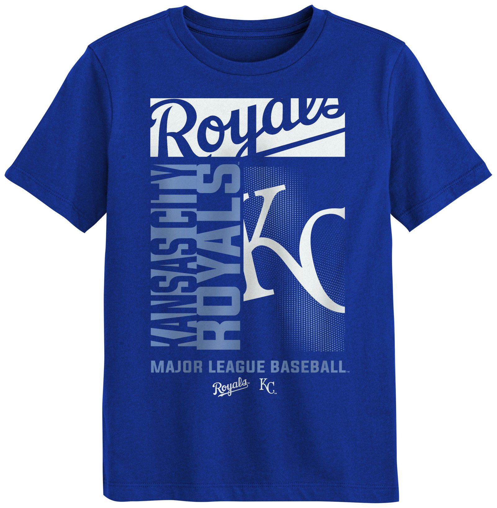 MLB Team Apparel Boys' Kansas City Royals Royal Force Play T-Shirt