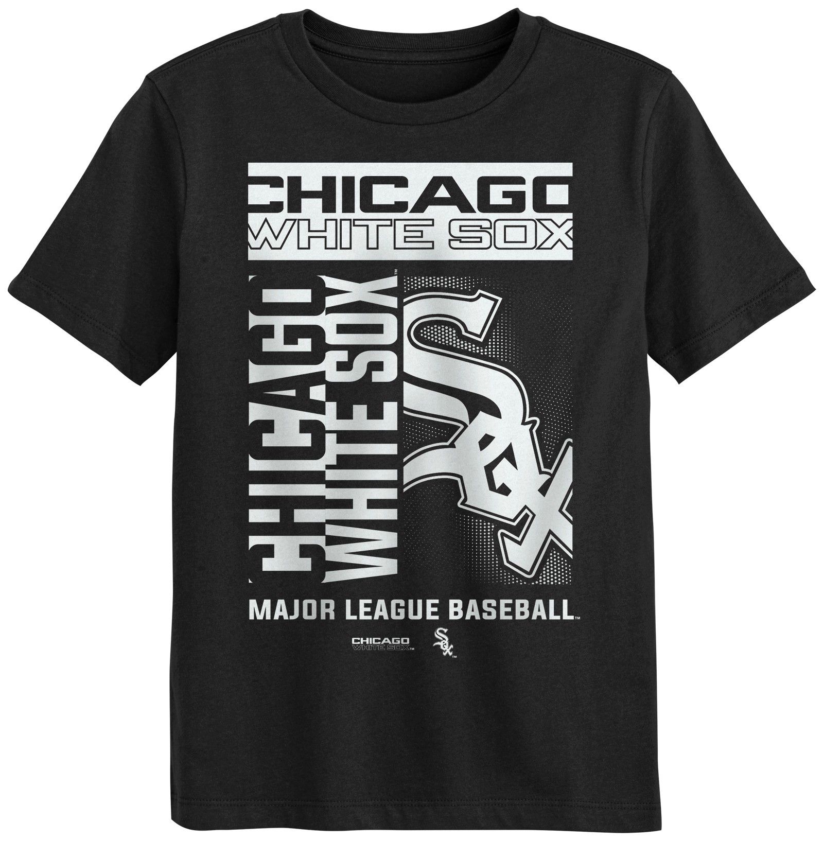 MLB Team Apparel Boys' Chicago White Sox Black Force Play T-Shirt