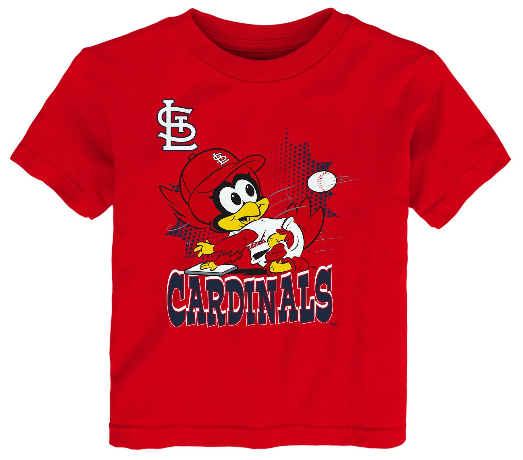 MLB Team Apparel Infant St. Louis Cardinals Red Sublimation Mascot T-Shirt