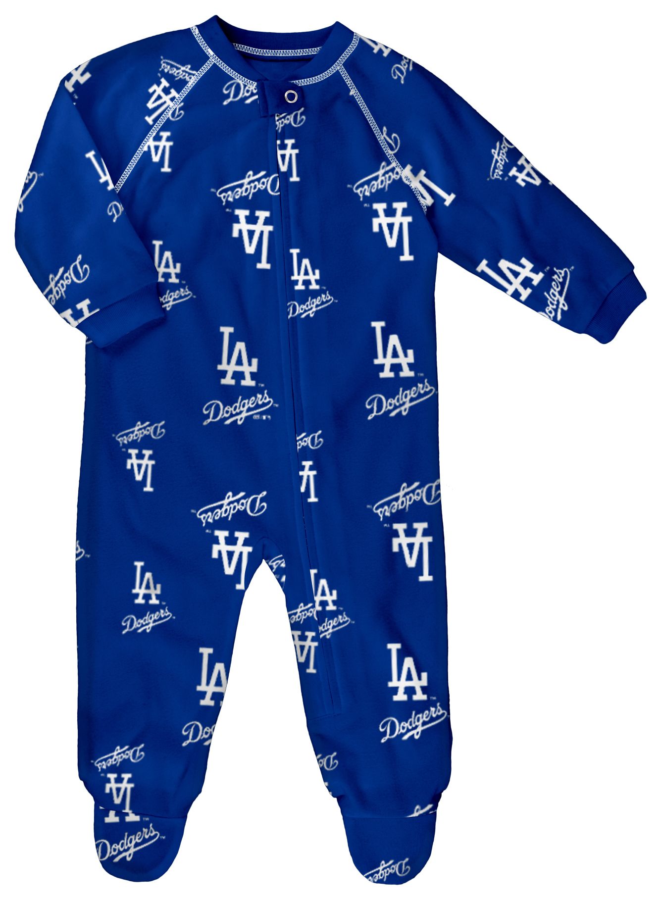 MLB Team Apparel Infant Los Angeles Dodgers Holiday Knit Coverall