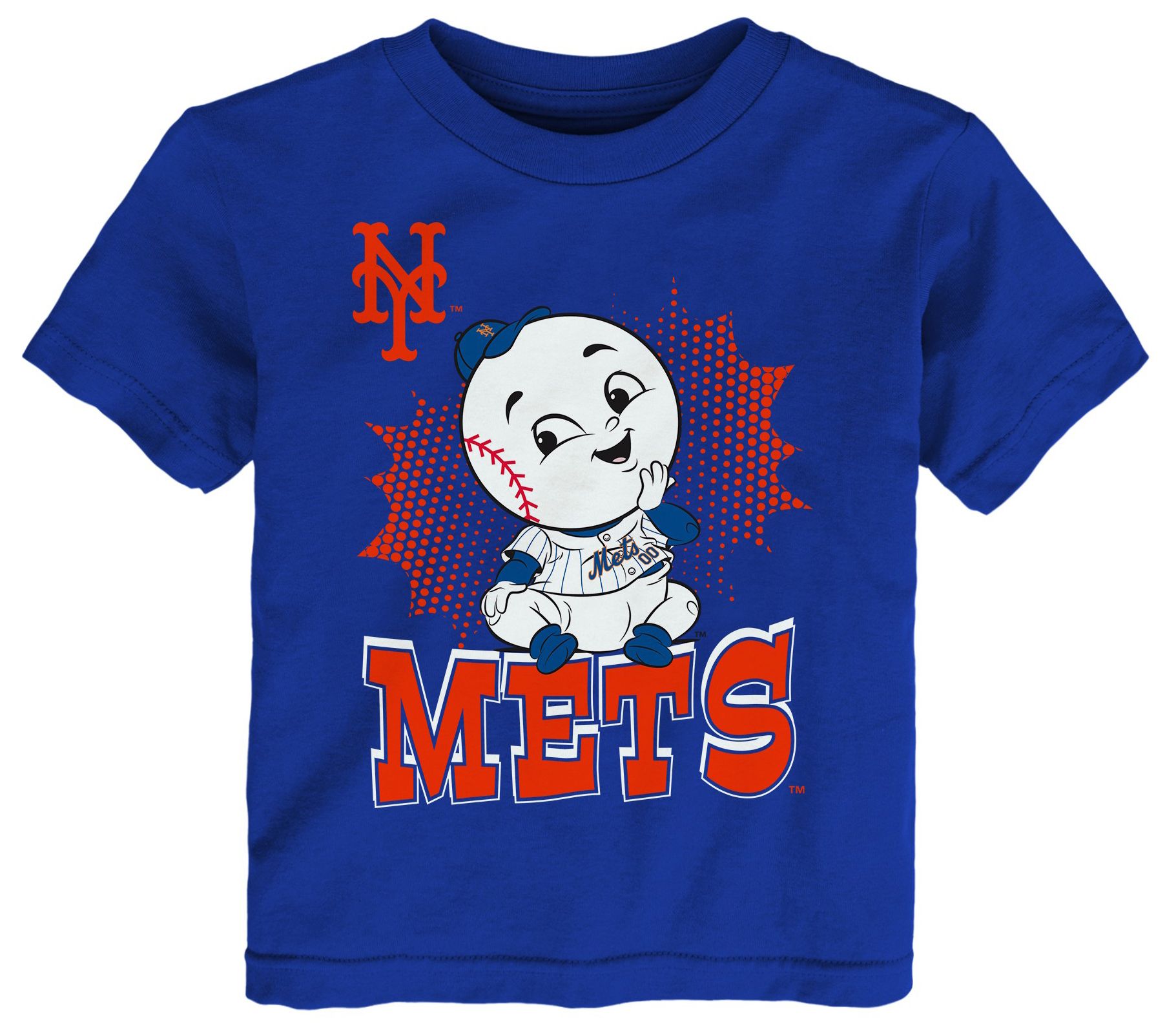 MLB Team Apparel Infant New York Mets Royal Sublimation Mascot T-Shirt