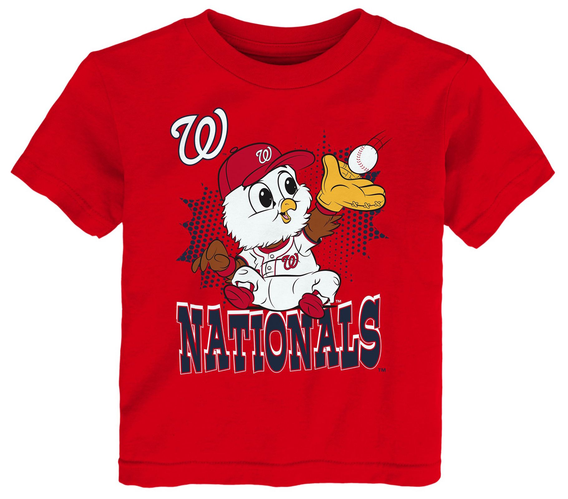 MLB Team Apparel Infant Washington Nationals Red Sublimation Mascot T-Shirt