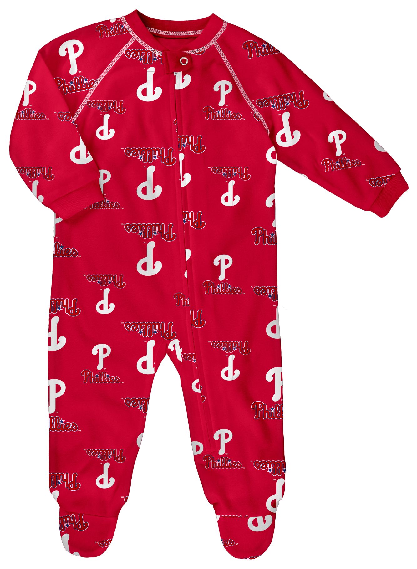 MLB Team Apparel Infant Philadelphia Phillies Holiday Knit Coverall