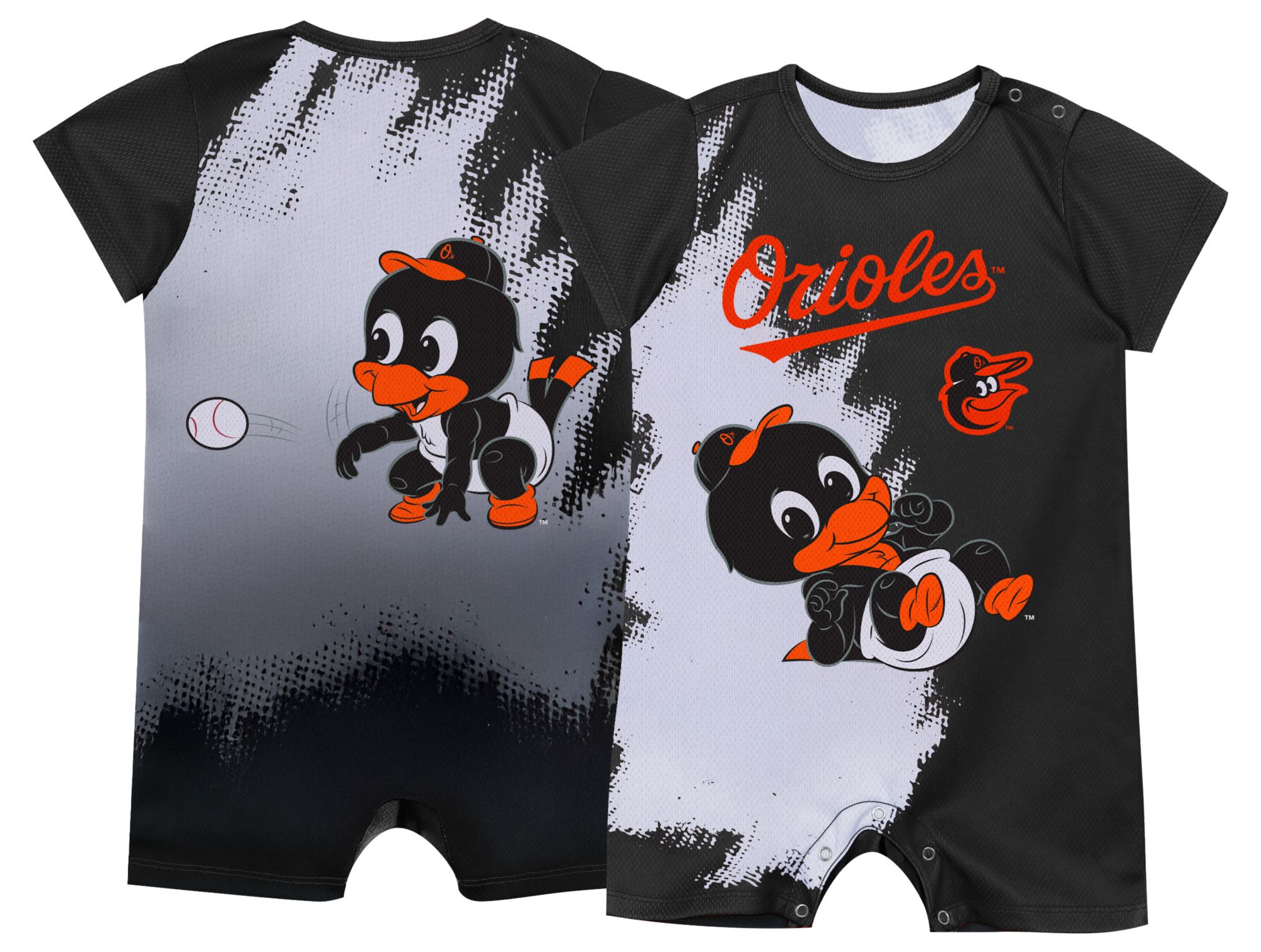 MLB Team Apparel Infant Baltimore Orioles Mascot Romper