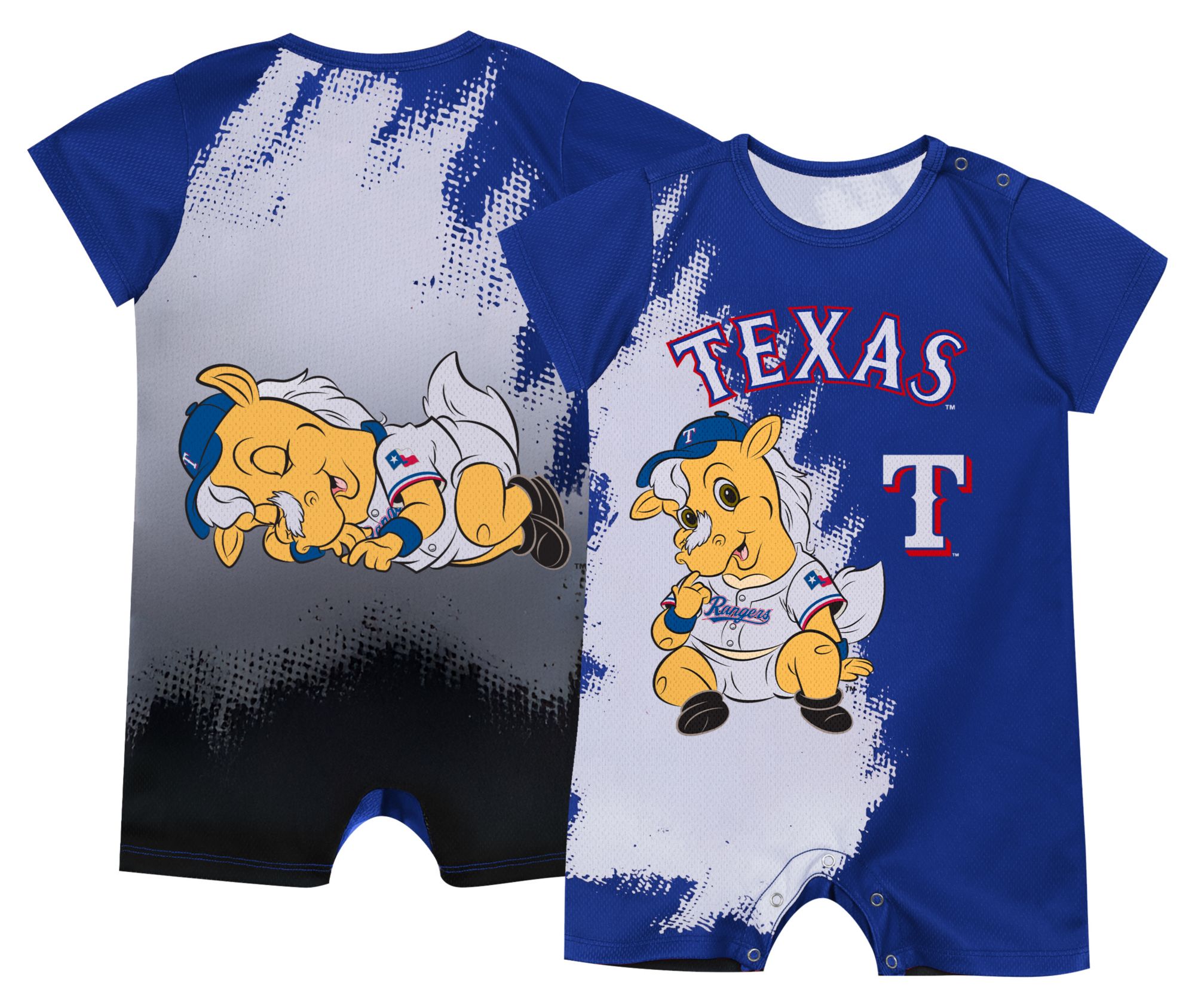 MLB Team Apparel Infant Texas Rangers Mascot Romper