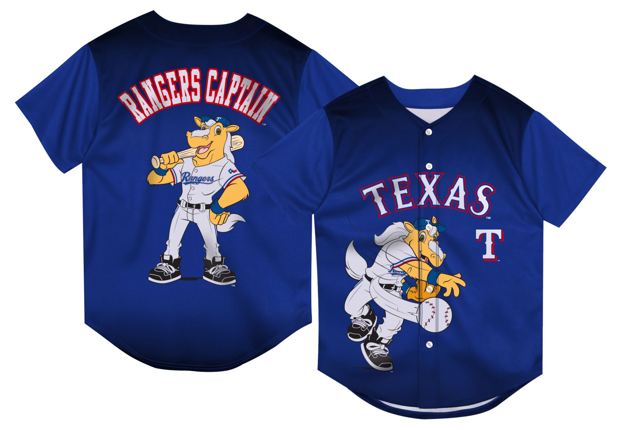 MLB Team Apparel Infant Texas Rangers Mascot Sublimated Jersey