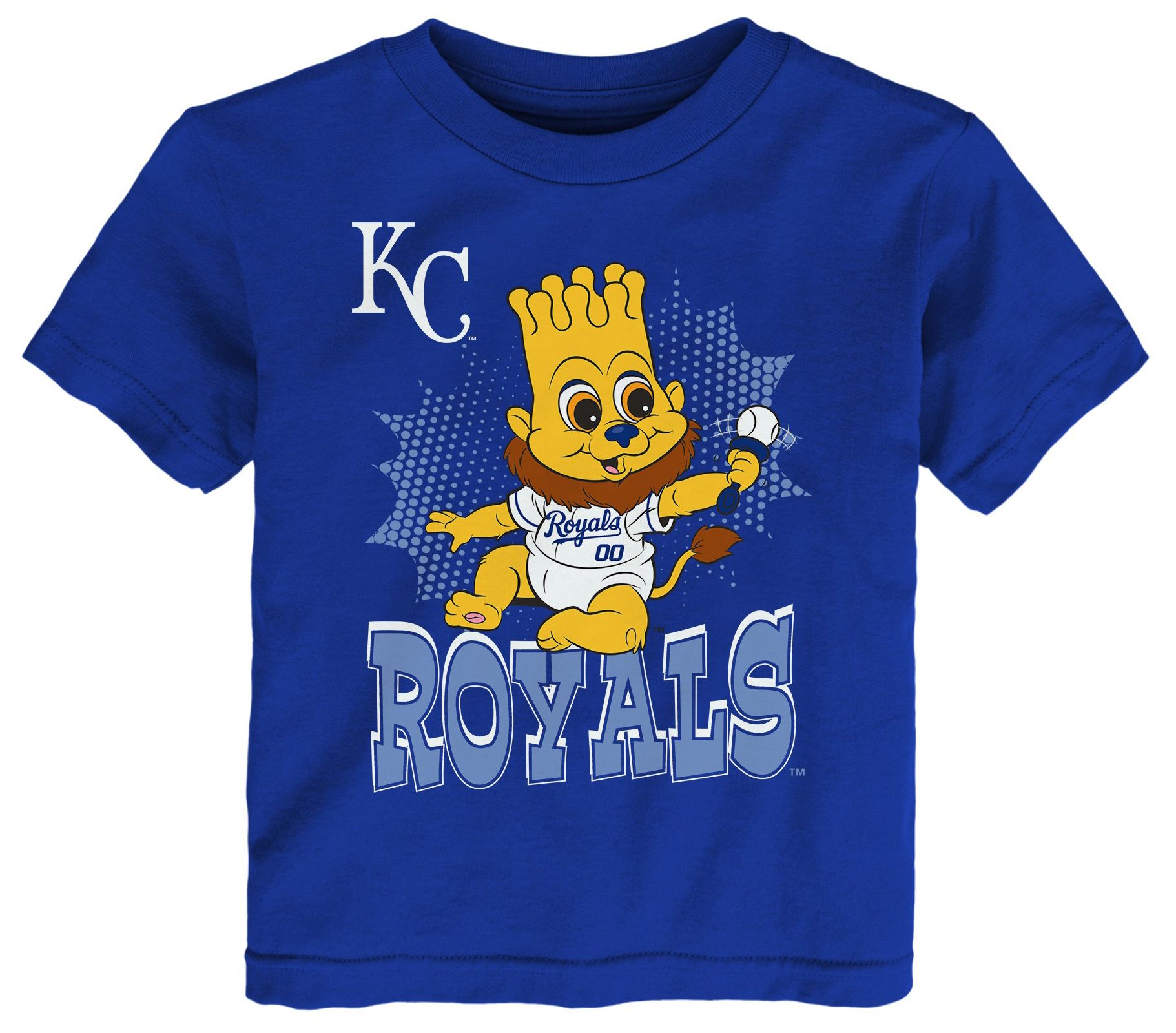 MLB Team Apparel Infant Kansas City Royals Royal Sublimation Mascot T-Shirt