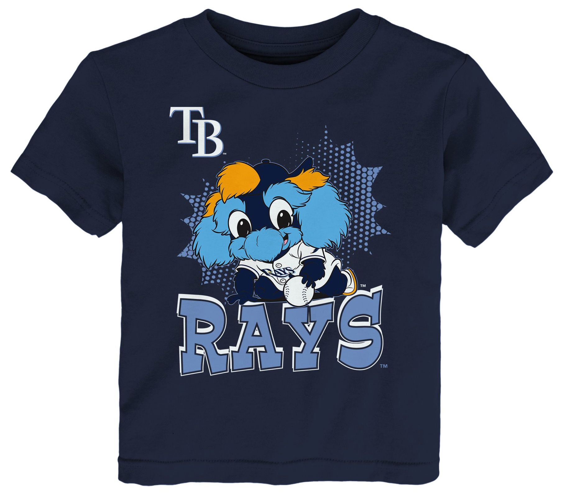 MLB Team Apparel Infant Tampa Bay Rays Navy Sublimation Mascot T-Shirt