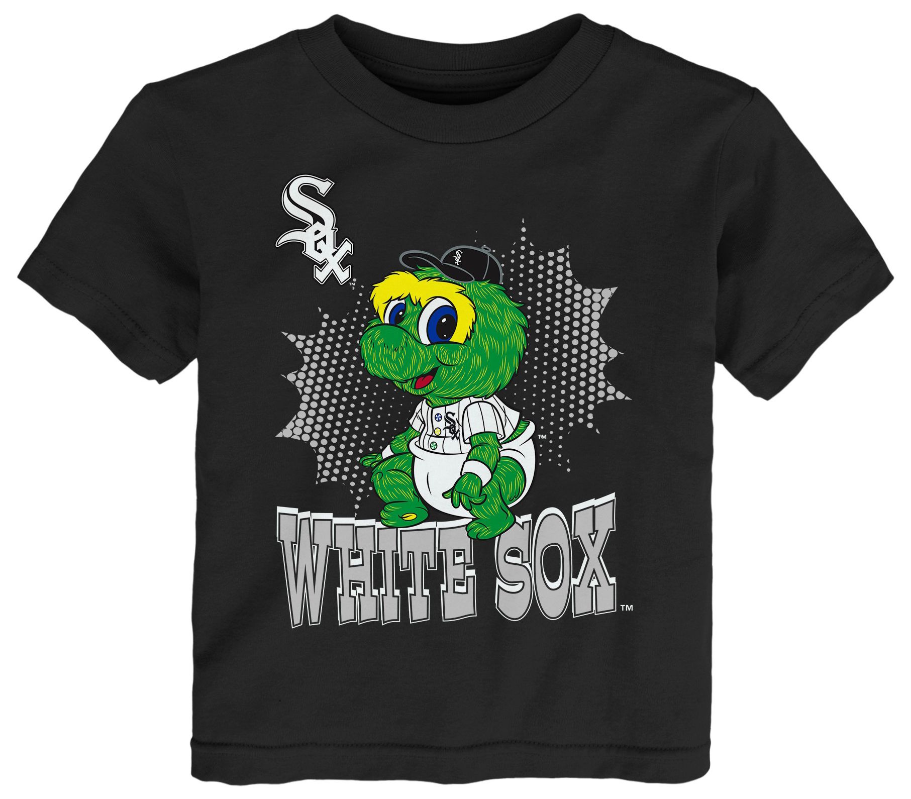 MLB Team Apparel Infant Chicago White Sox Black Sublimation Mascot T-Shirt