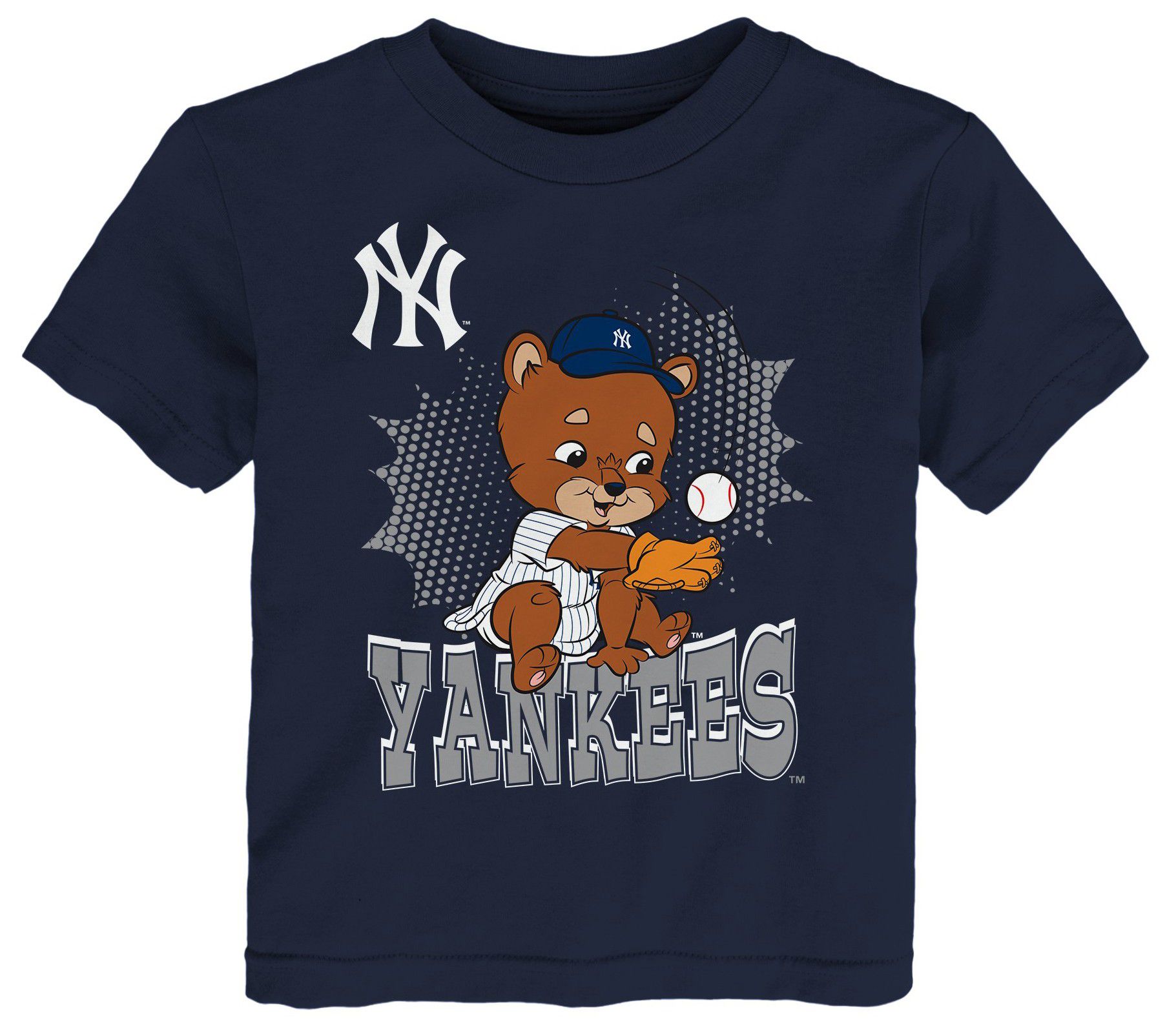 MLB Team Apparel Infant New York Yankees Navy Sublimation Mascot T-Shirt