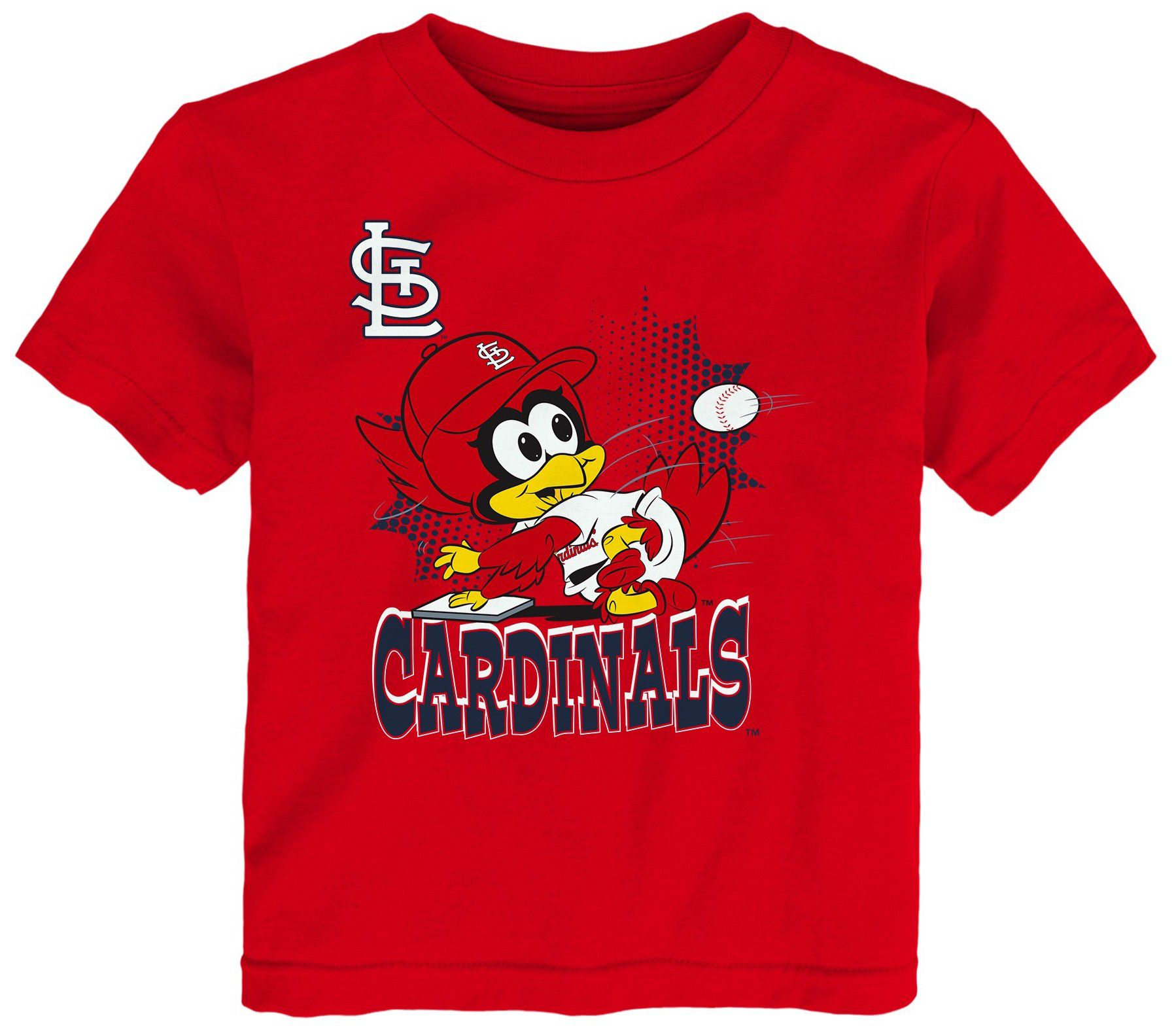 MLB Team Apparel Toddler St. Louis Cardinals Red Mascot T-Shirt