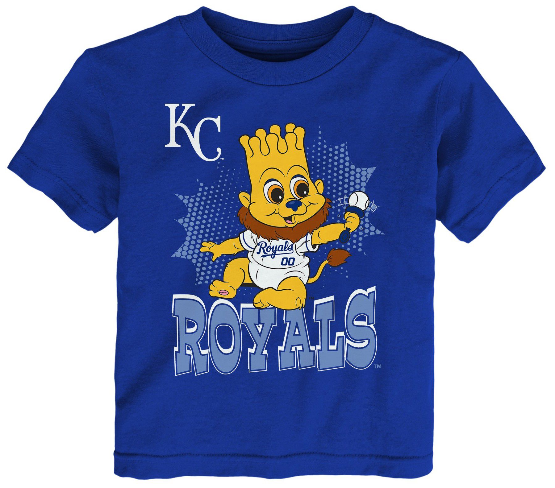 MLB Team Apparel Toddler Kansas City Royals Royal Mascot T-Shirt