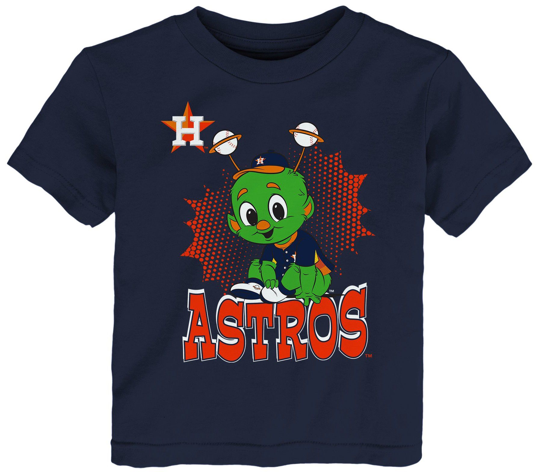 MLB Team Apparel Toddler Houston Astros Navy Mascot T-Shirt