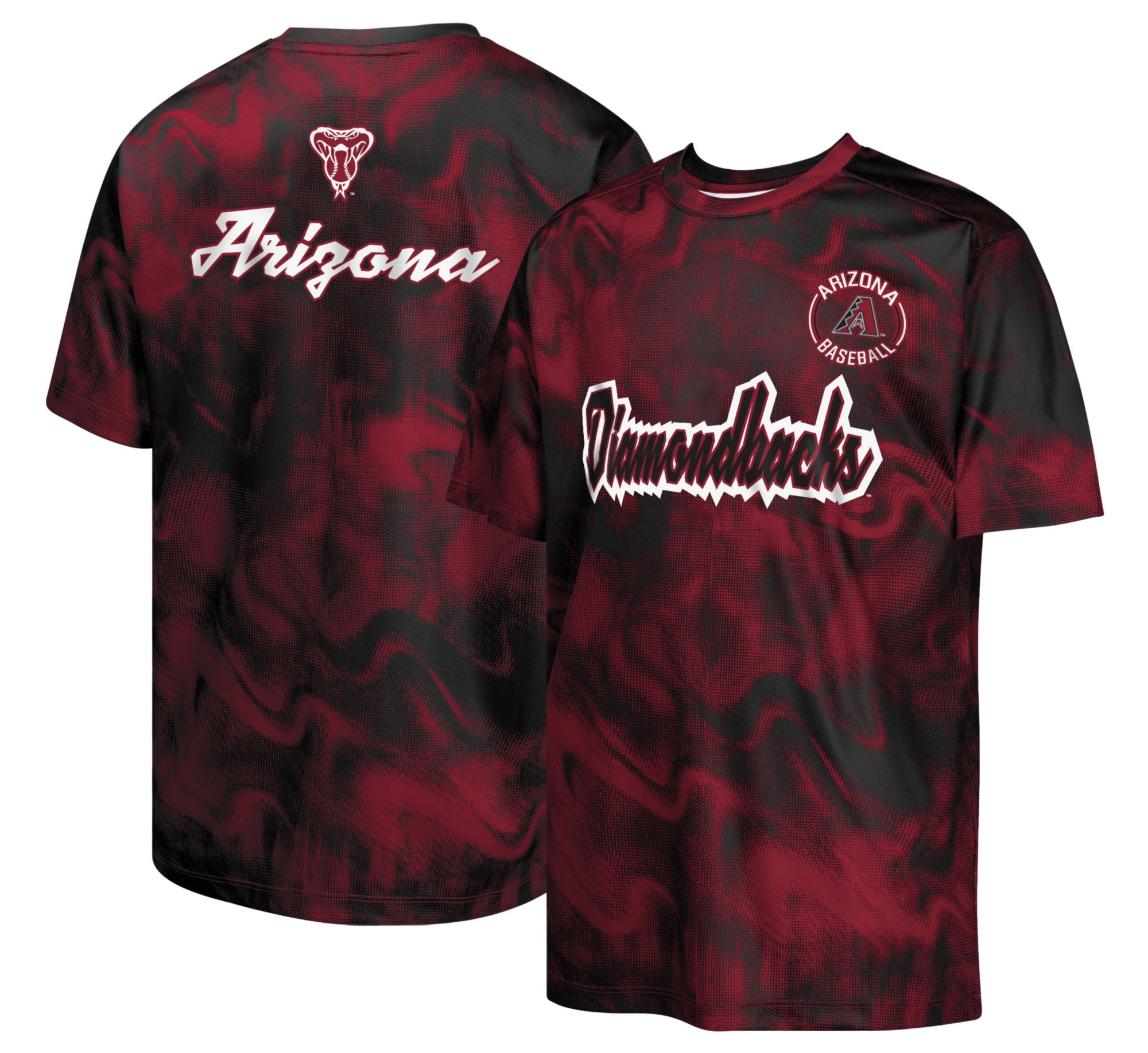 MLB Team Apparel Youth Arizona Diamondbacks Multi Color Pinch Hitter Sublimation T-Shirt