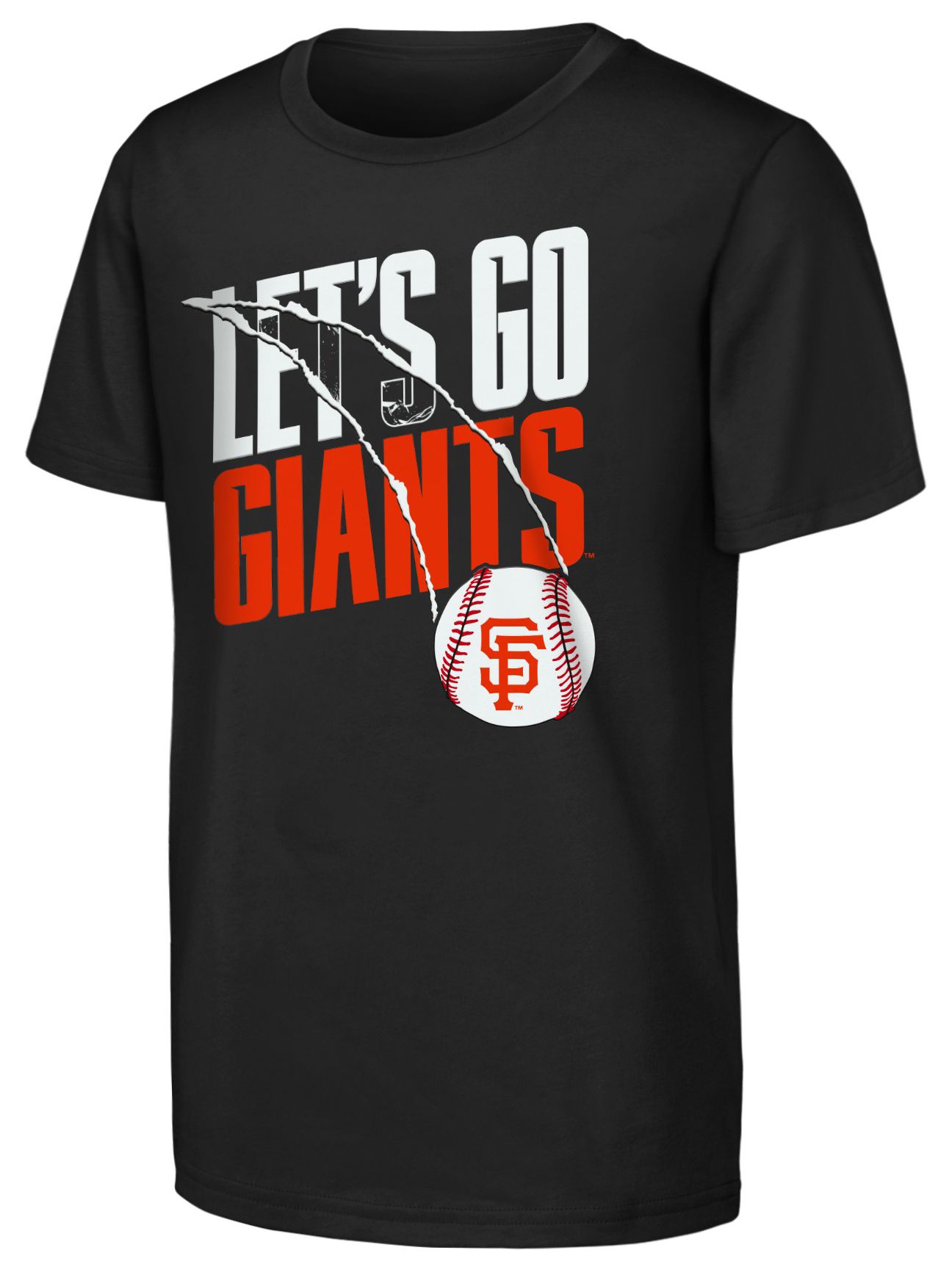 MLB Team Apparel Youth San Francisco Giants Black Splitter T-Shirt