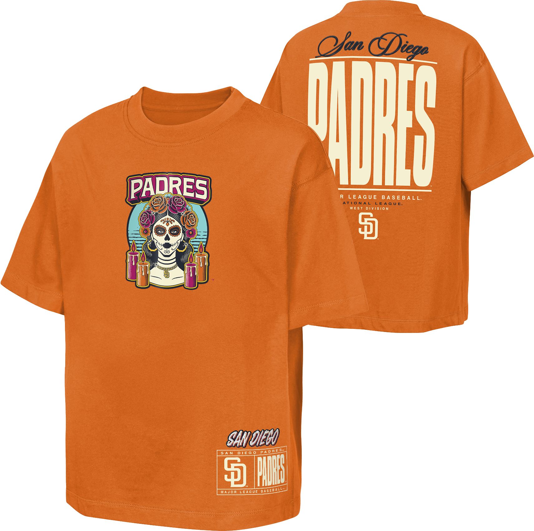 MLB Team Apparel Youth San Diego Padres 2026 City Connect Brush Back T-Shirt