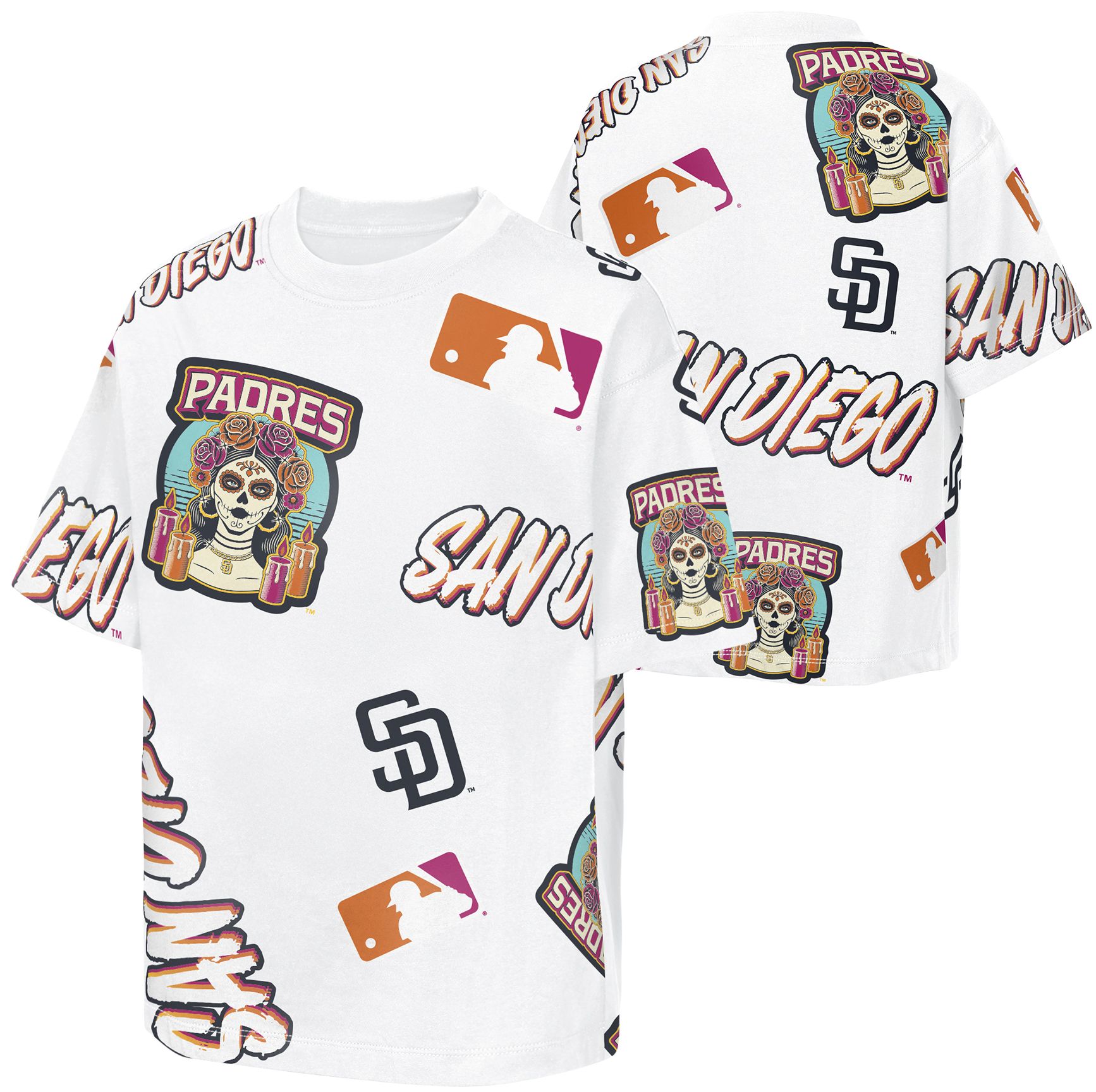 MLB Team Apparel Youth San Diego Padres 2026 City Connect Cotton Circus Catch T-Shirt