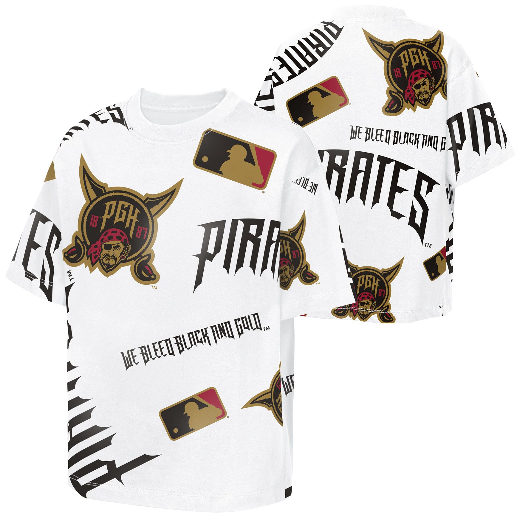 MLB Team Apparel Youth Pittsburgh Pirates 2026 City Connect Cotton Circus Catch T-Shirt