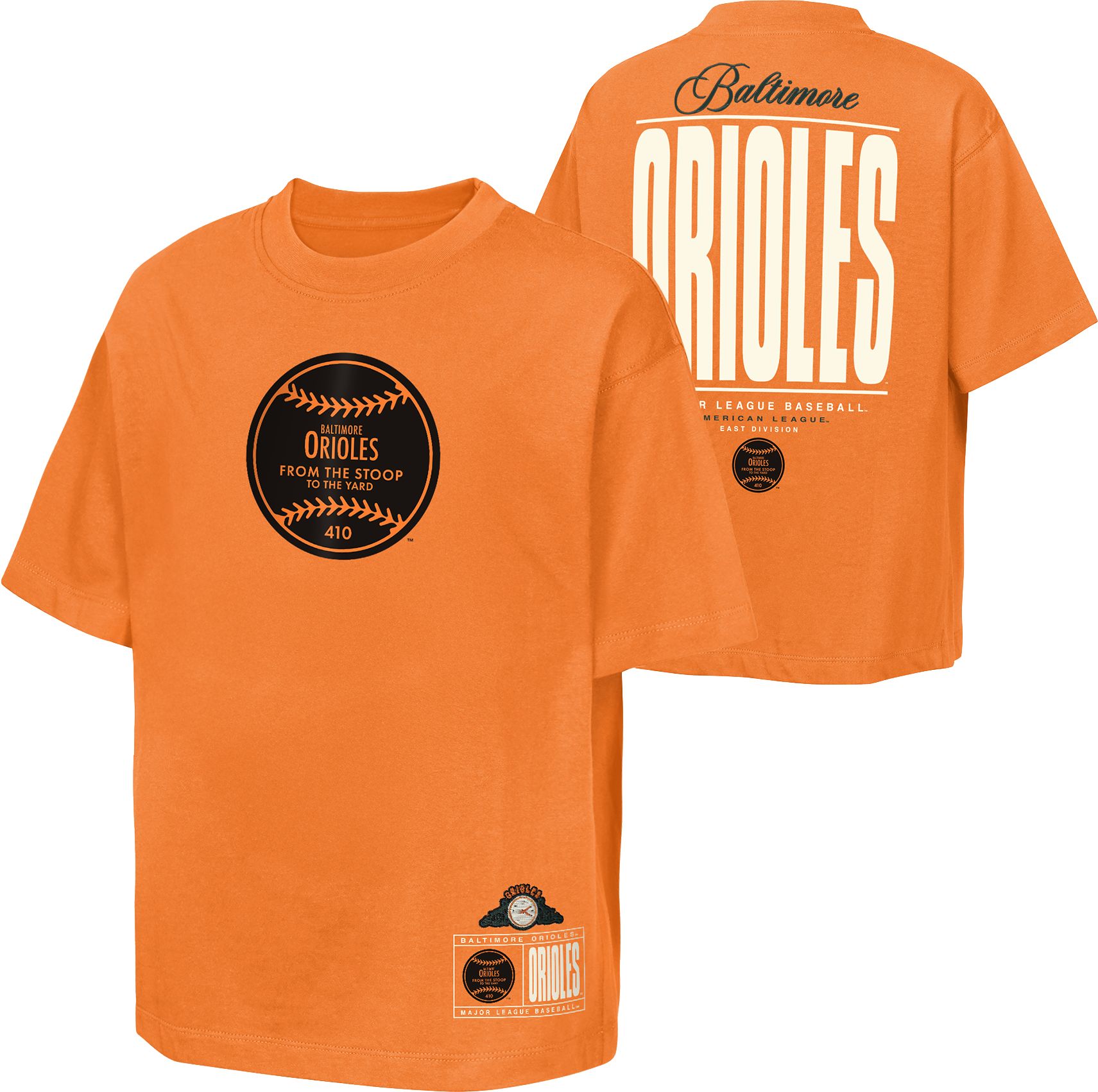 MLB Team Apparel Youth Baltimore Orioles  2026 City Connect Brush Back T-Shirt