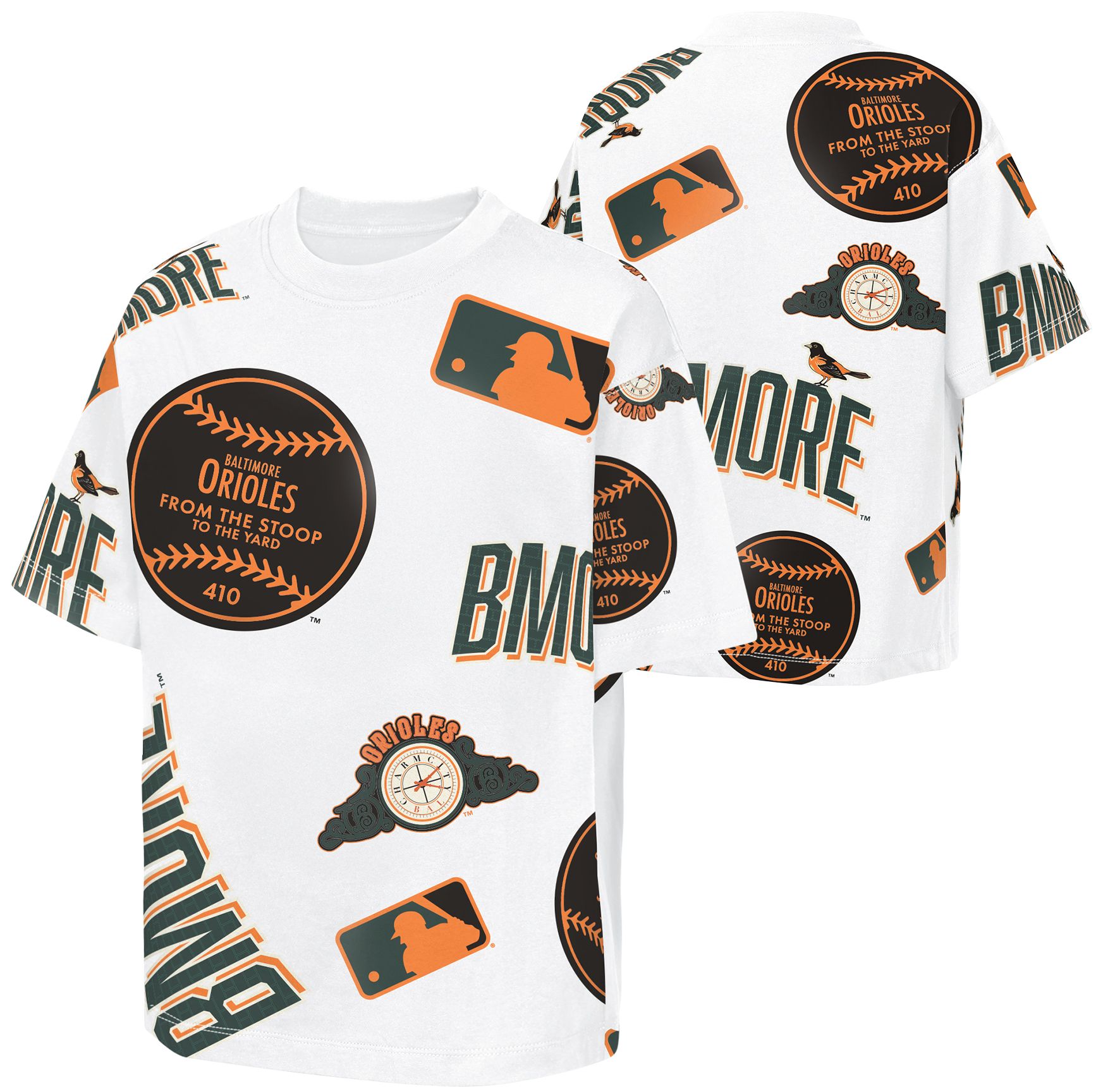 MLB Team Apparel Youth Baltimore Orioles 2026 City Connect Cotton Circus Catch T-Shirt