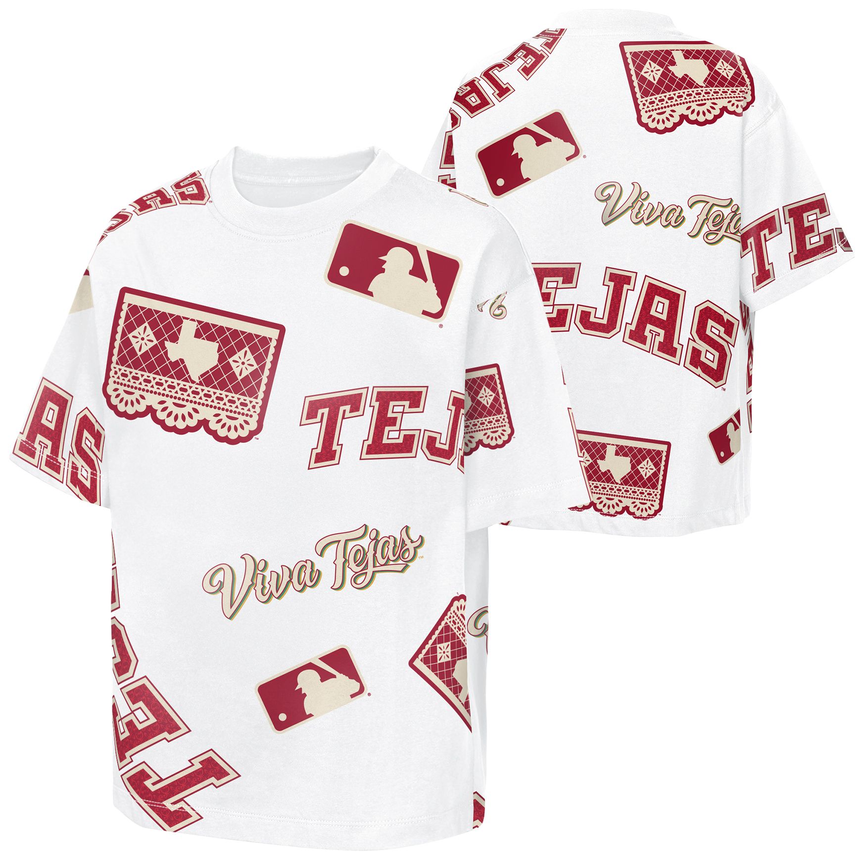 MLB Team Apparel Youth Texas Rangers 2026 City Connect Cotton Circus Catch T-Shirt