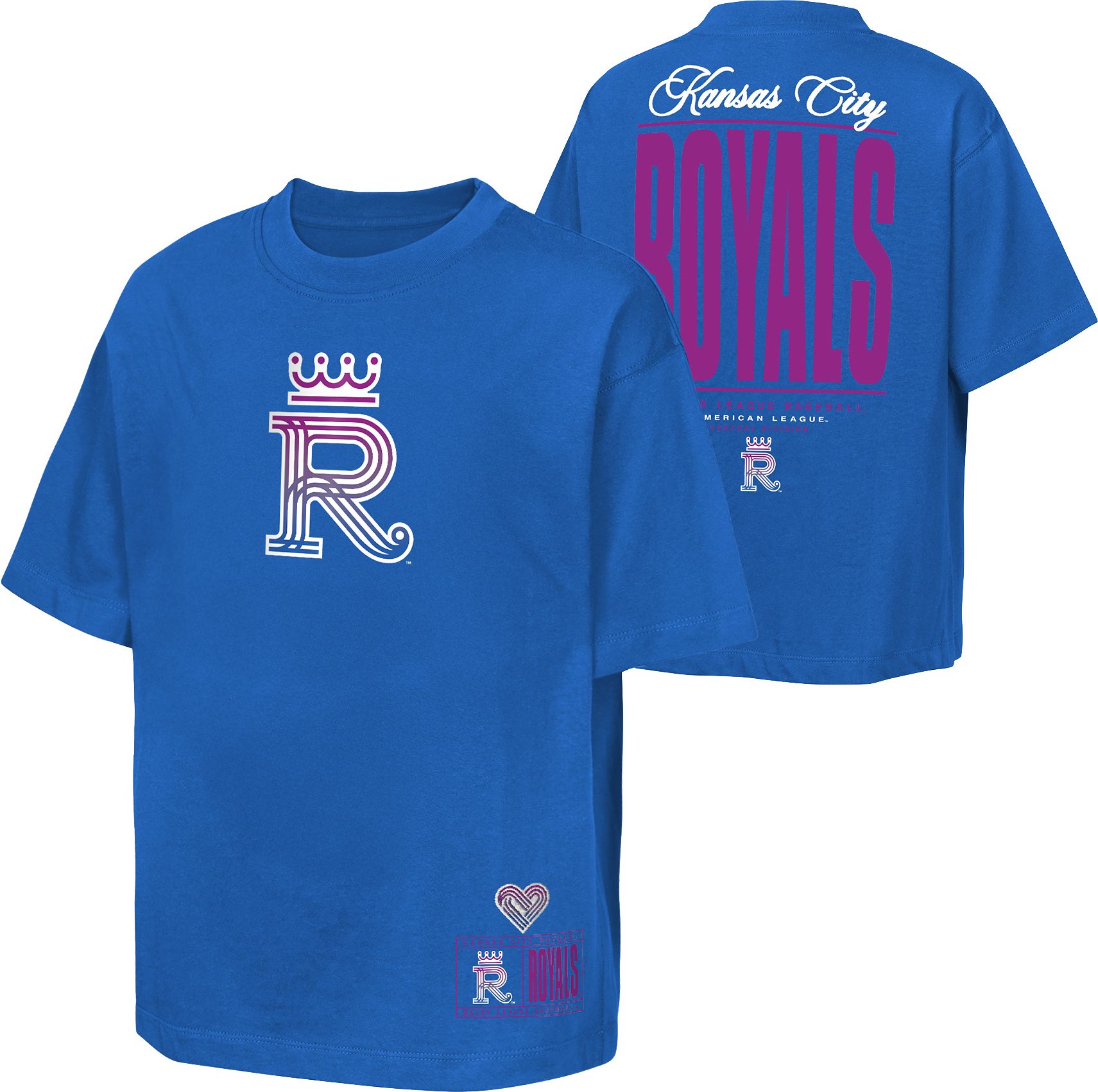 MLB Team Apparel Youth Kansas City Royals 2026 City Connect Brush Back T-Shirt