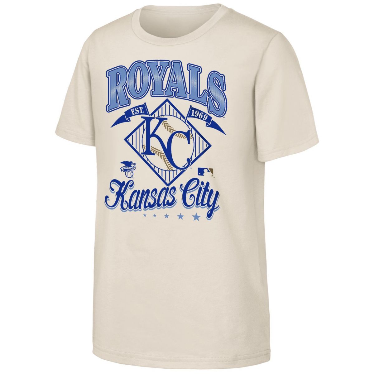 Maillot Kansas City Royals vintage des années 80 : Majestic