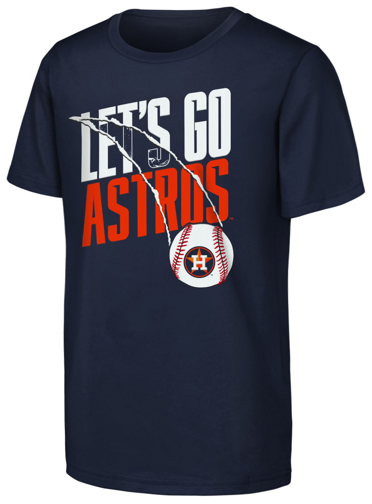 MLB Team Apparel Youth Houston Astros Navy Splitter T-Shirt