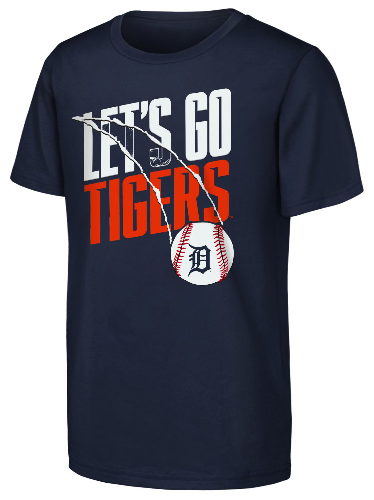MLB Team Apparel Youth Detroit Tigers Navy Splitter T-Shirt