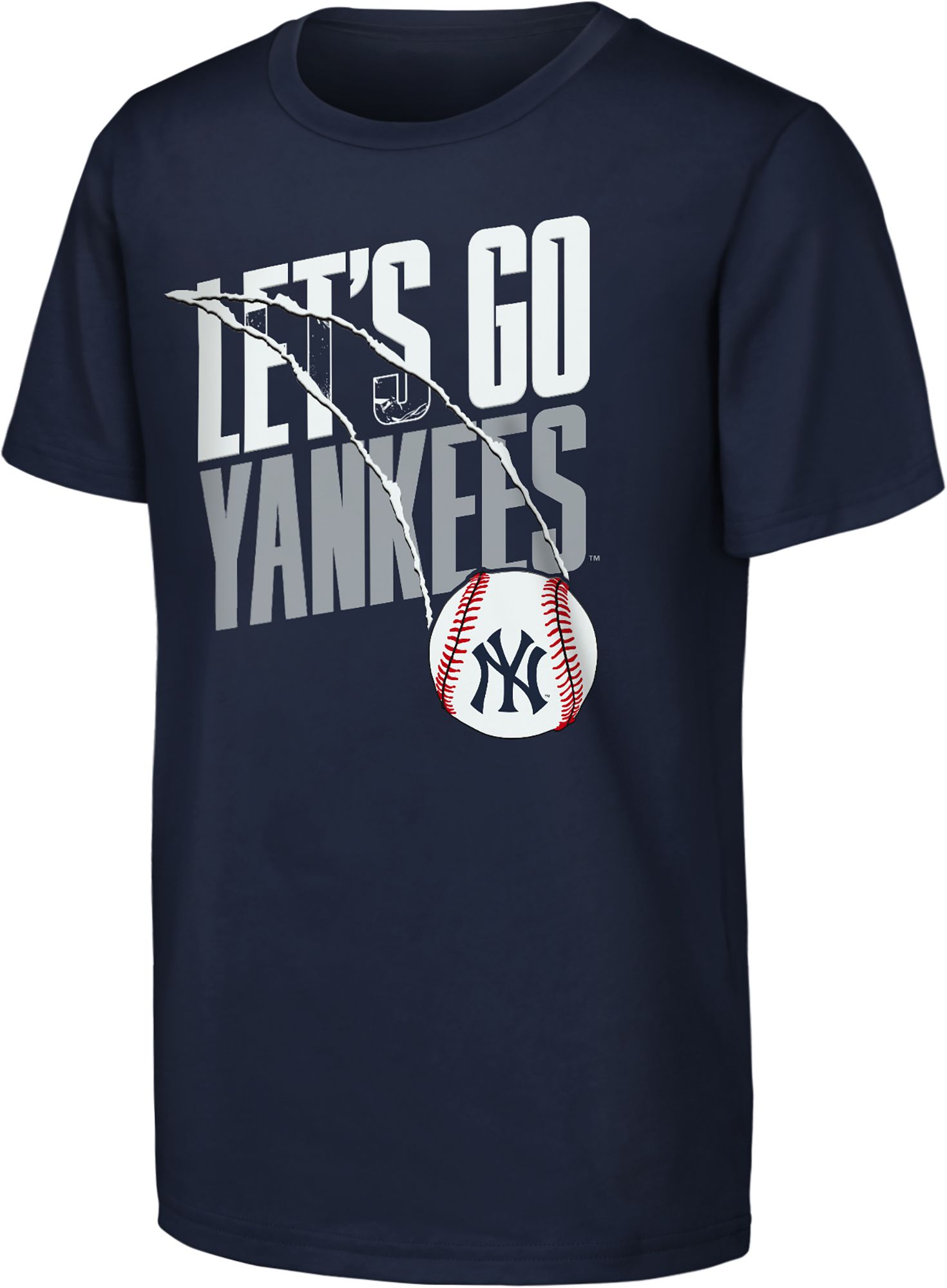 MLB Team Apparel Youth New York Yankees Navy Splitter T-Shirt
