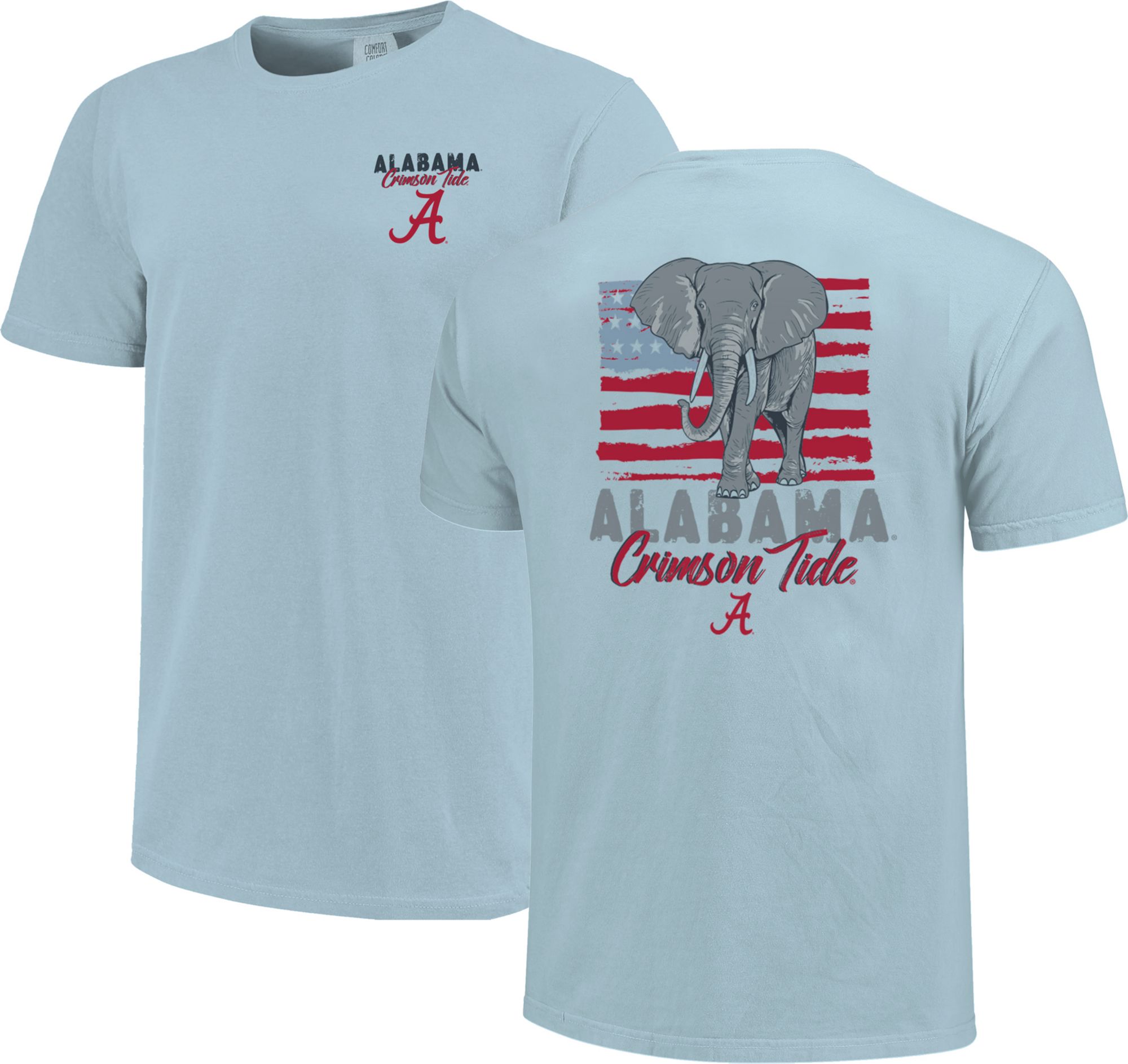 Image One Adult Alabama Crimson Tide Americana Light Blue T-Shirt