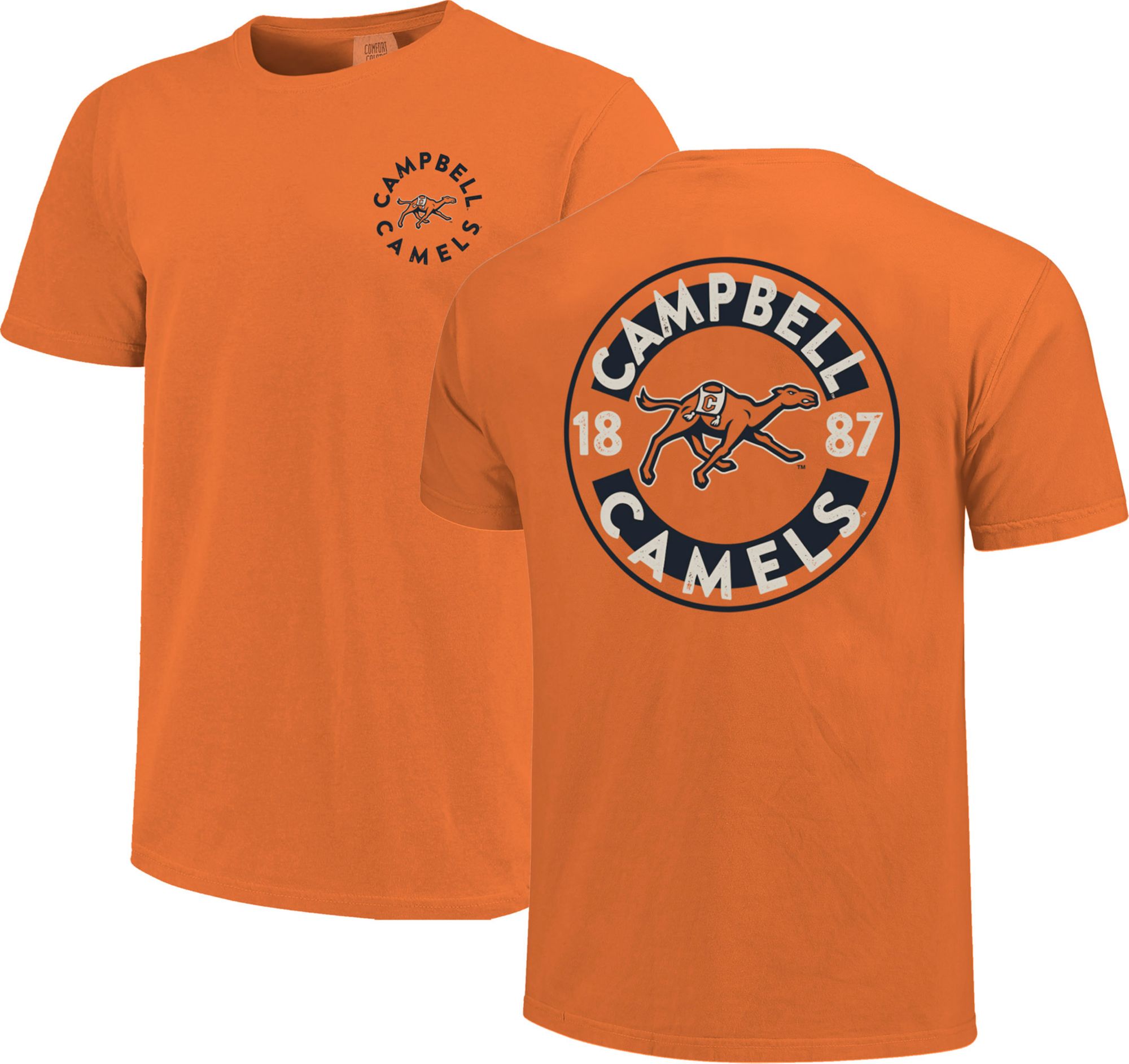 Image One Men's Campbell Fighting Camels Burnt Orange Mascot T-Shirt