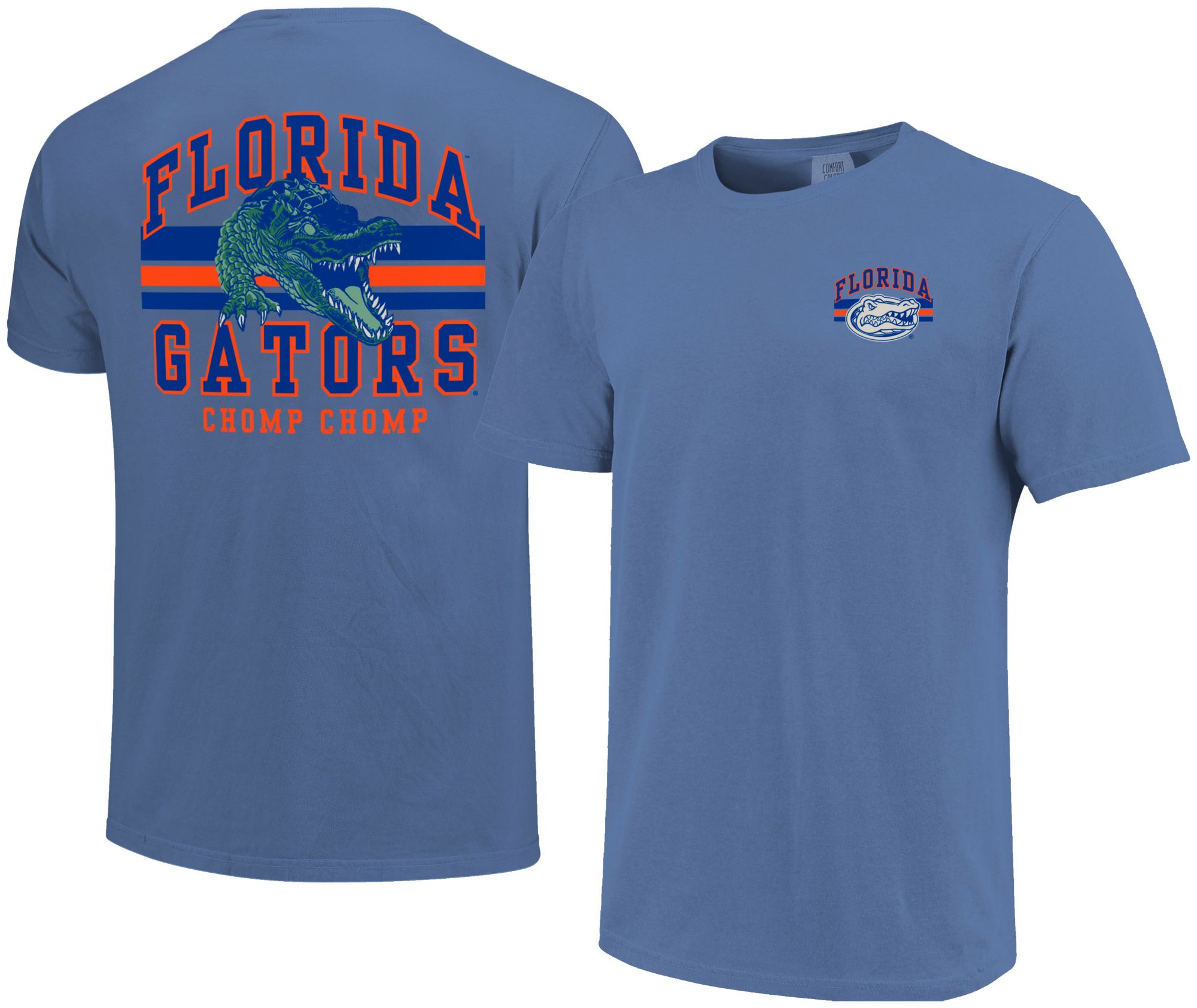 Image One Men's Florida Gators Flo Blue Mascot Arched Short Sleeve T-Shirt
