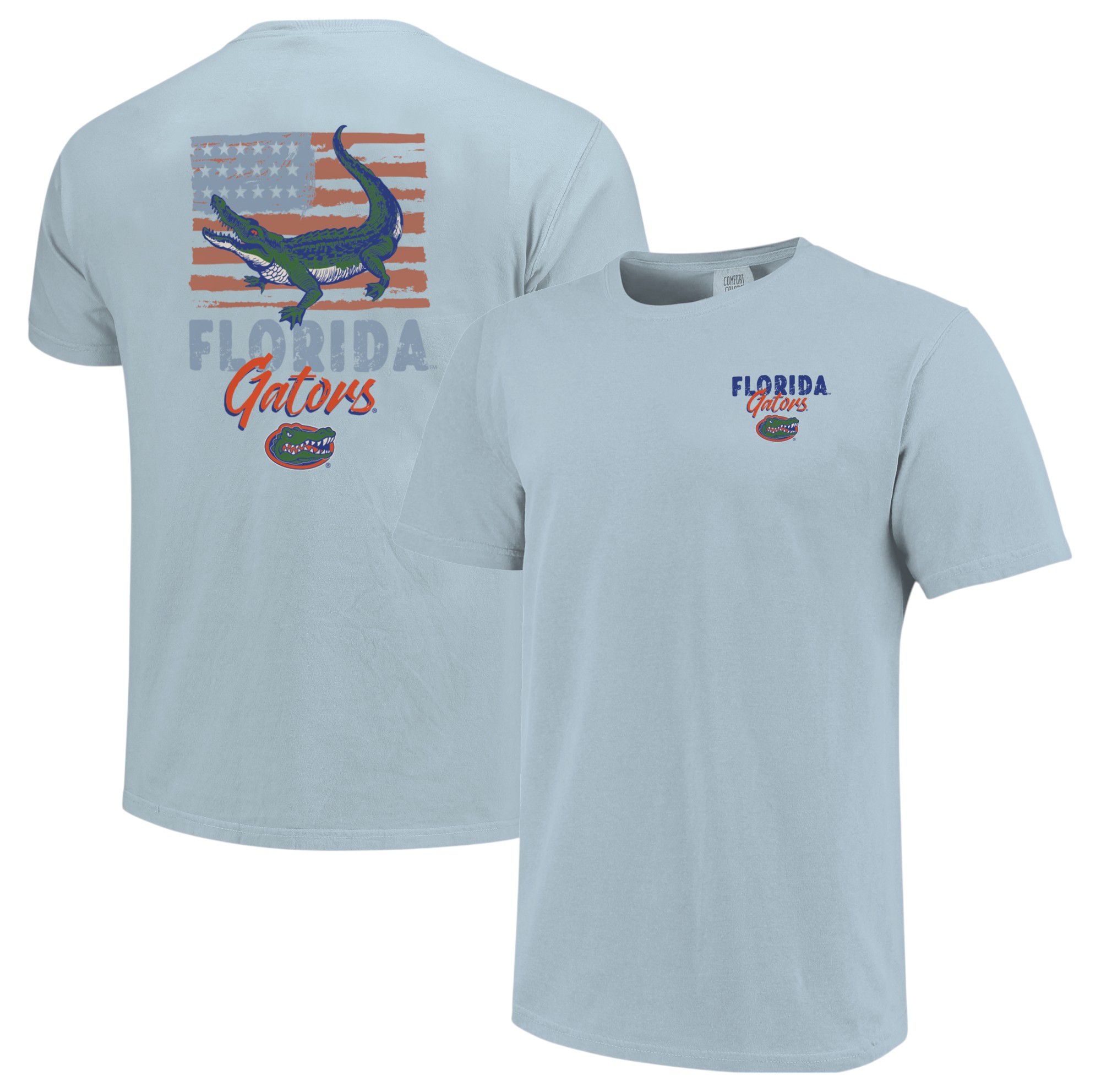 Image One Adult Florida Gators Americana Light Blue T-Shirt, Men's, XXL