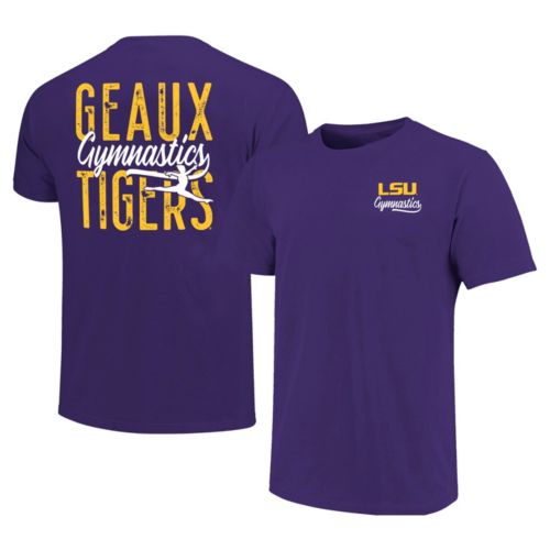 Image One Adult LSU Tigers Arch Gymnastics Purple T-Shirt Dick's