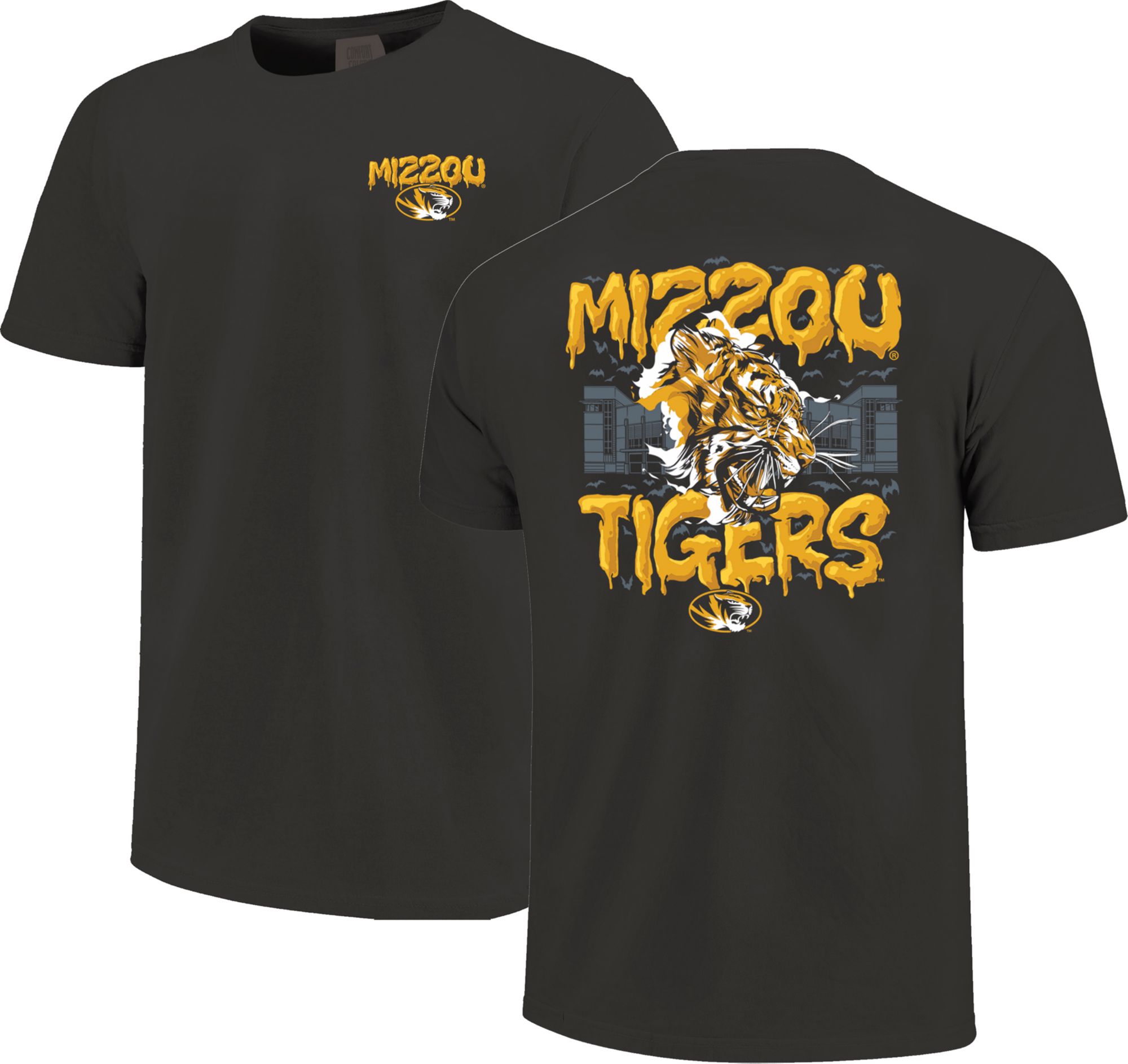 Image One Men's Missouri Tigers Graphite Fright Nights Short Sleeve T-Shirt