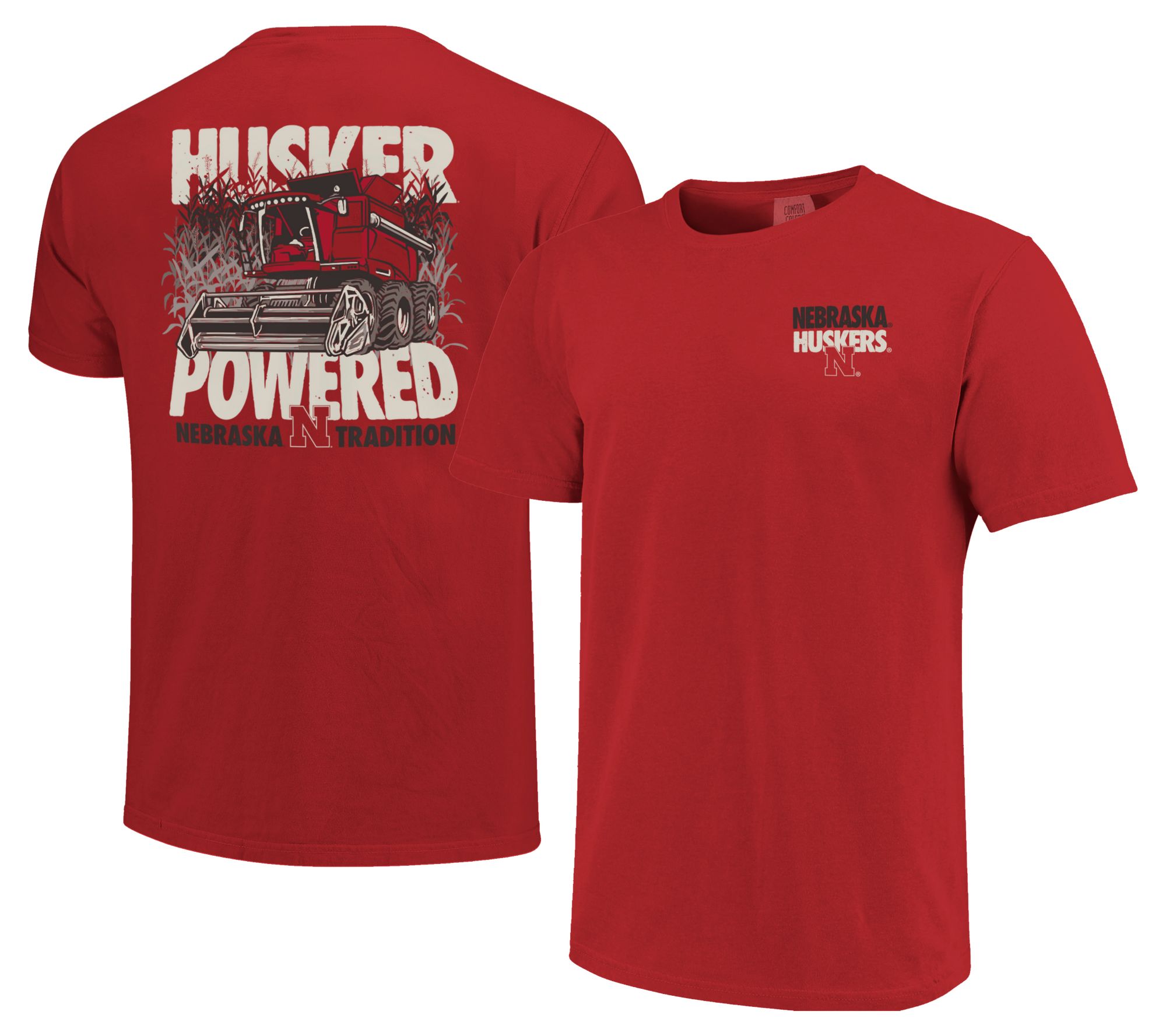 Image One Men's Nebraska Cornhuskers Red Cornfield Combine T-Shirt