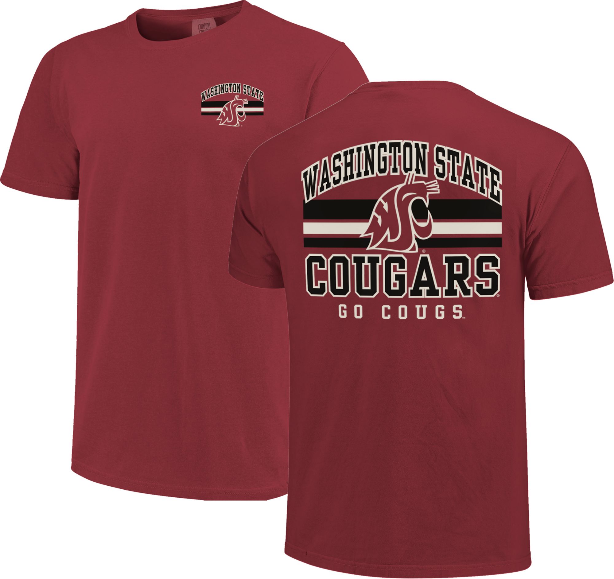 Image One Men's Washington Huskies Chili Mascot Arched Short Sleeve T-Shirt