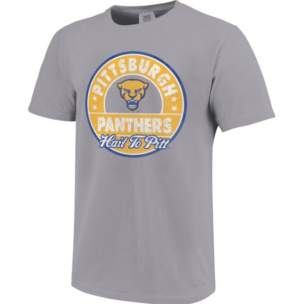Image One Youth Pitt Panthers Grey Shield Stars T-Shirt