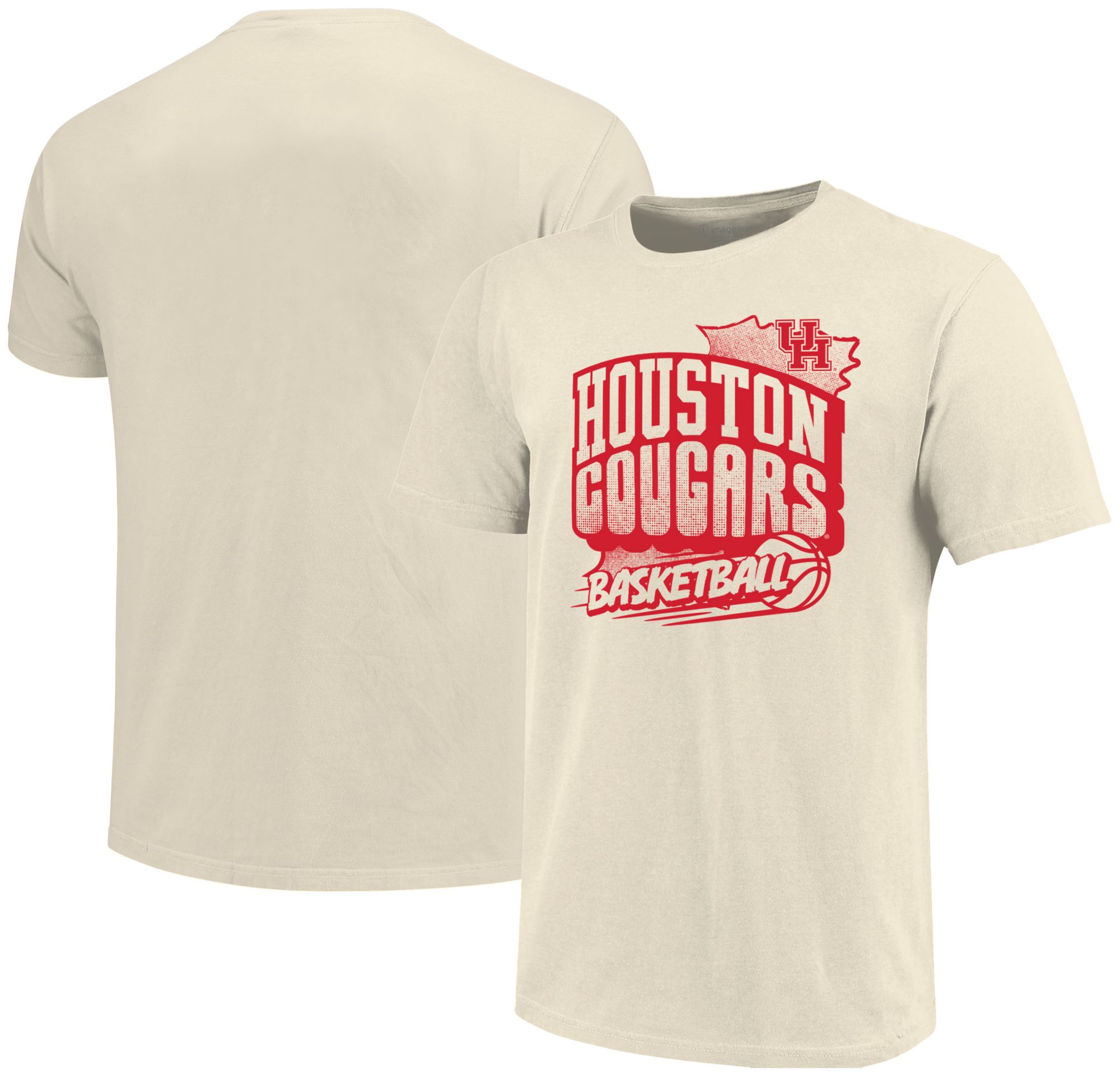 Image One Youth Houston Cougars Natural Action Comics Basket T-Shirt