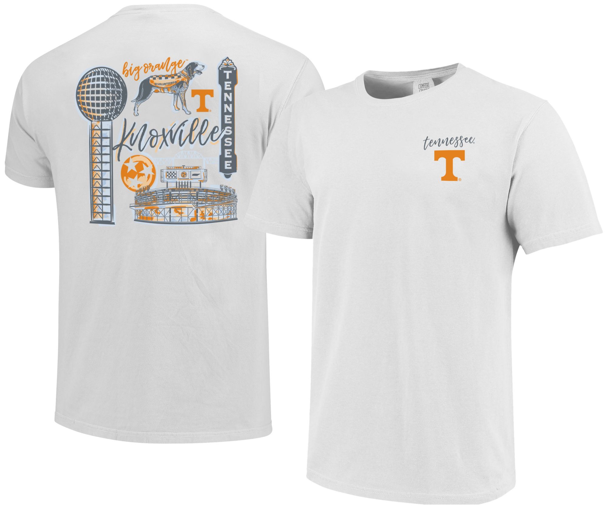 Image One Youth Tennessee Volunteers White Knoxville Watercolor Short Sleeve T-Shirt