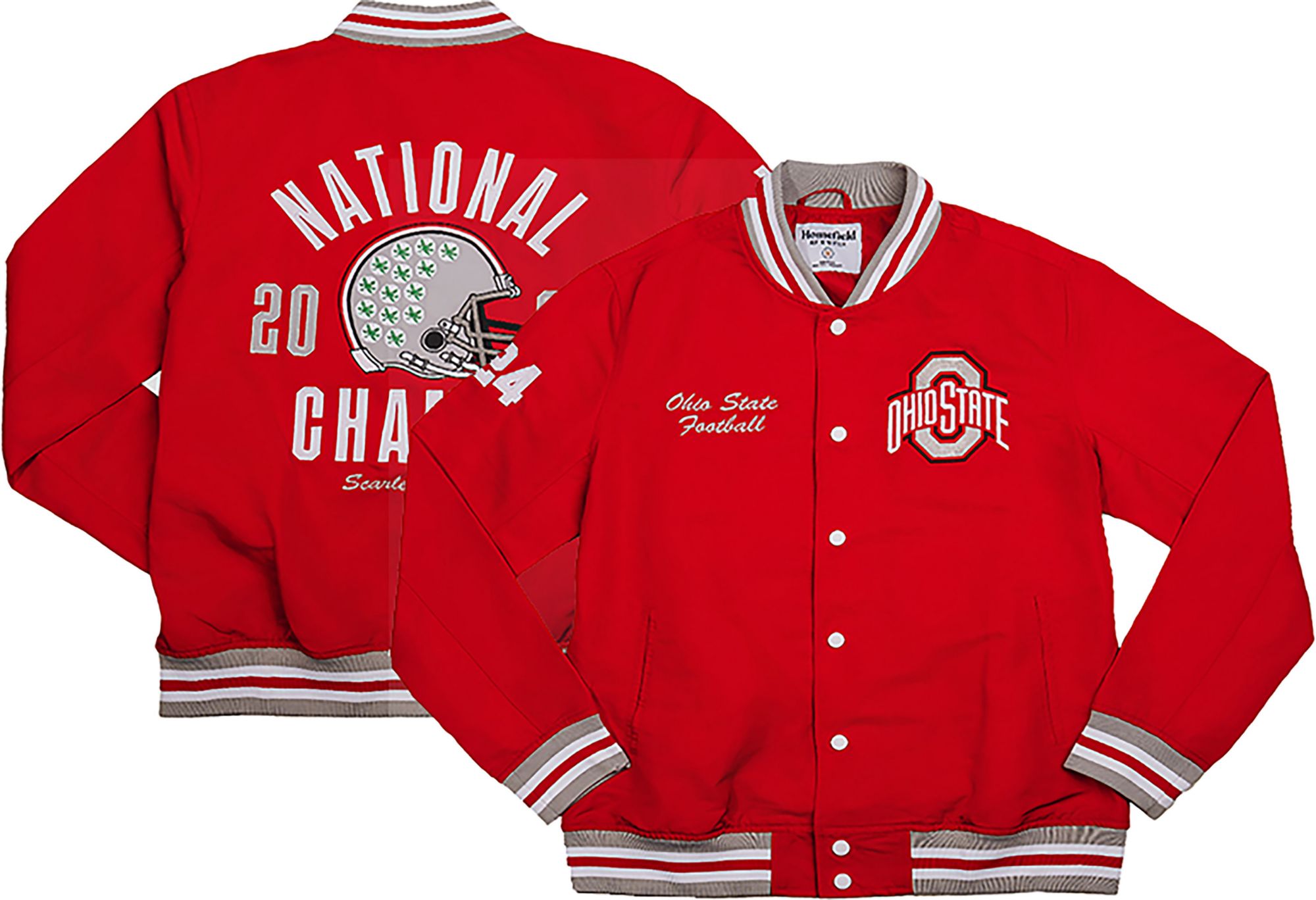Homefield Adult Ohio State Buckeyes Red Arch Bomber Jacket