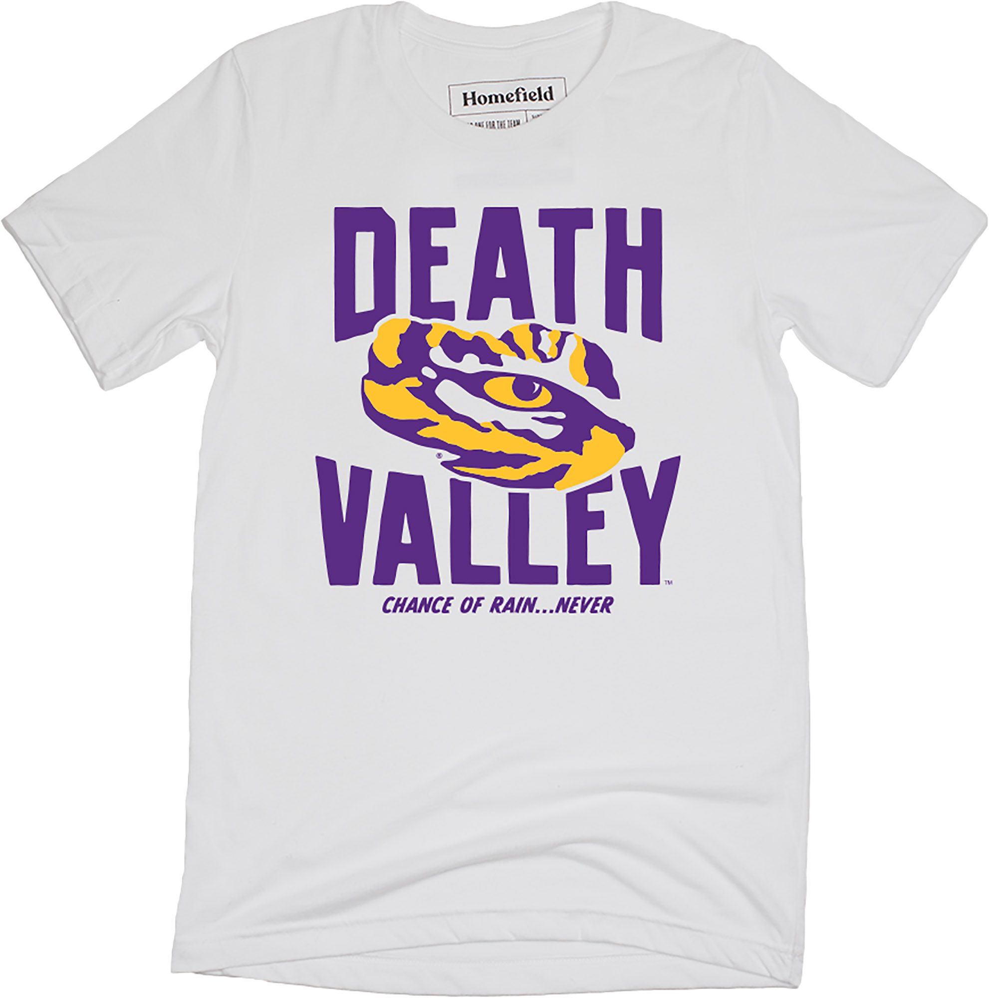 Homefield Men's LSU Tigers White 'Death Valley' T-Shirt