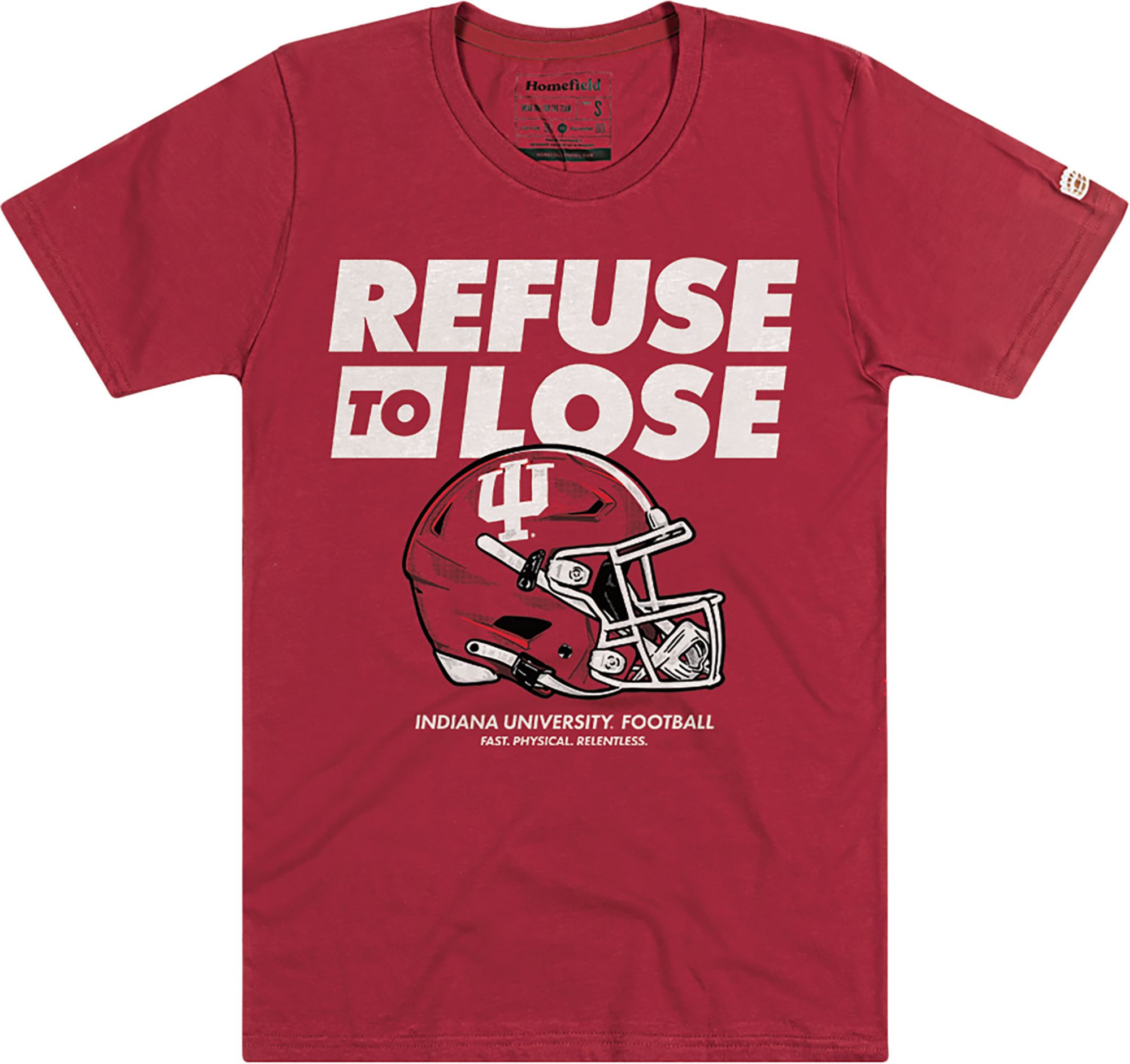 Homefield Adult Indiana Hoosiers 'Refuse To Lose' Crimson T-Shirt