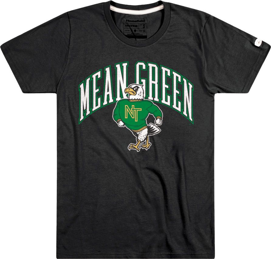 Homefield Men's North Texas Mean Green Black 'Mean Green' T-Shirt
