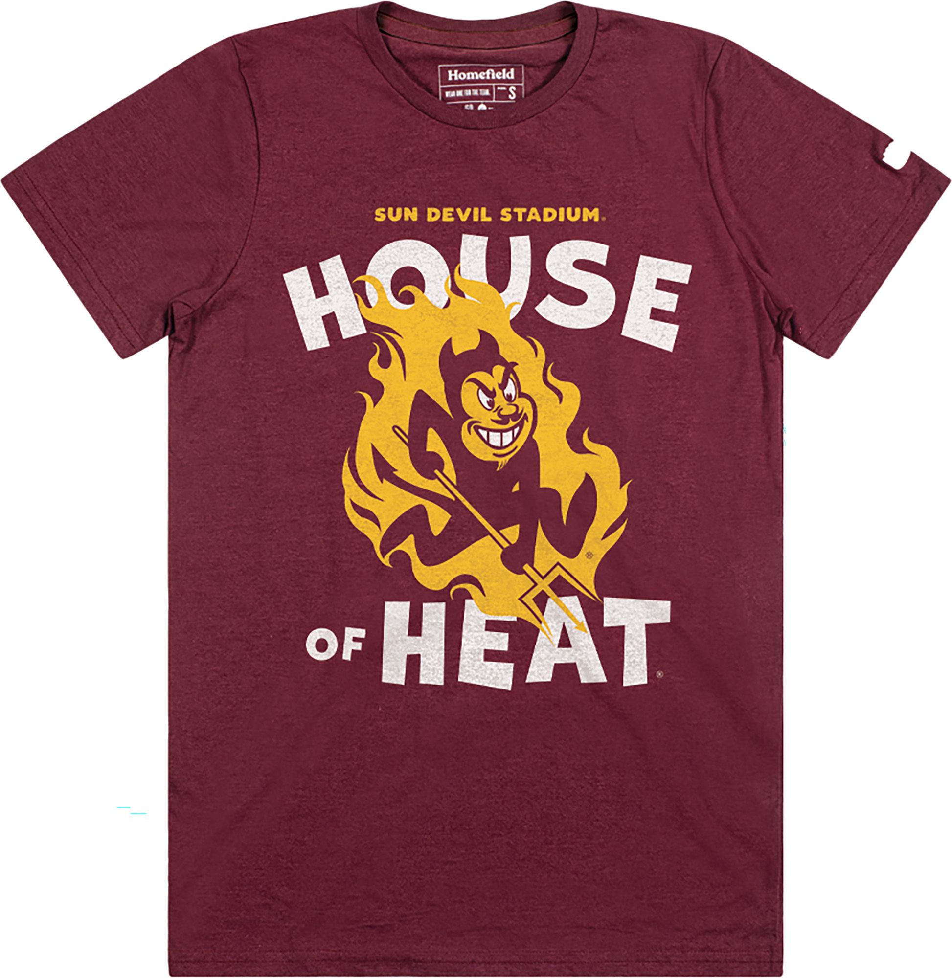 Homefield Men's Arizona State Sun Devils Maroon 'House Of Heat' T-Shirt