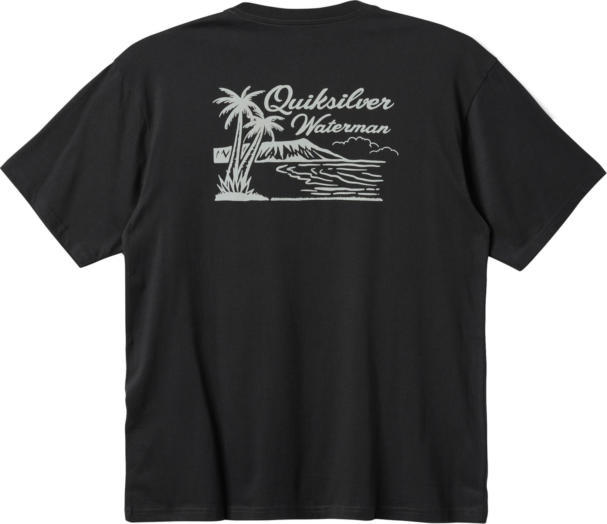 Quiksilver Men's Waterman Island Man Screen T-Shirt