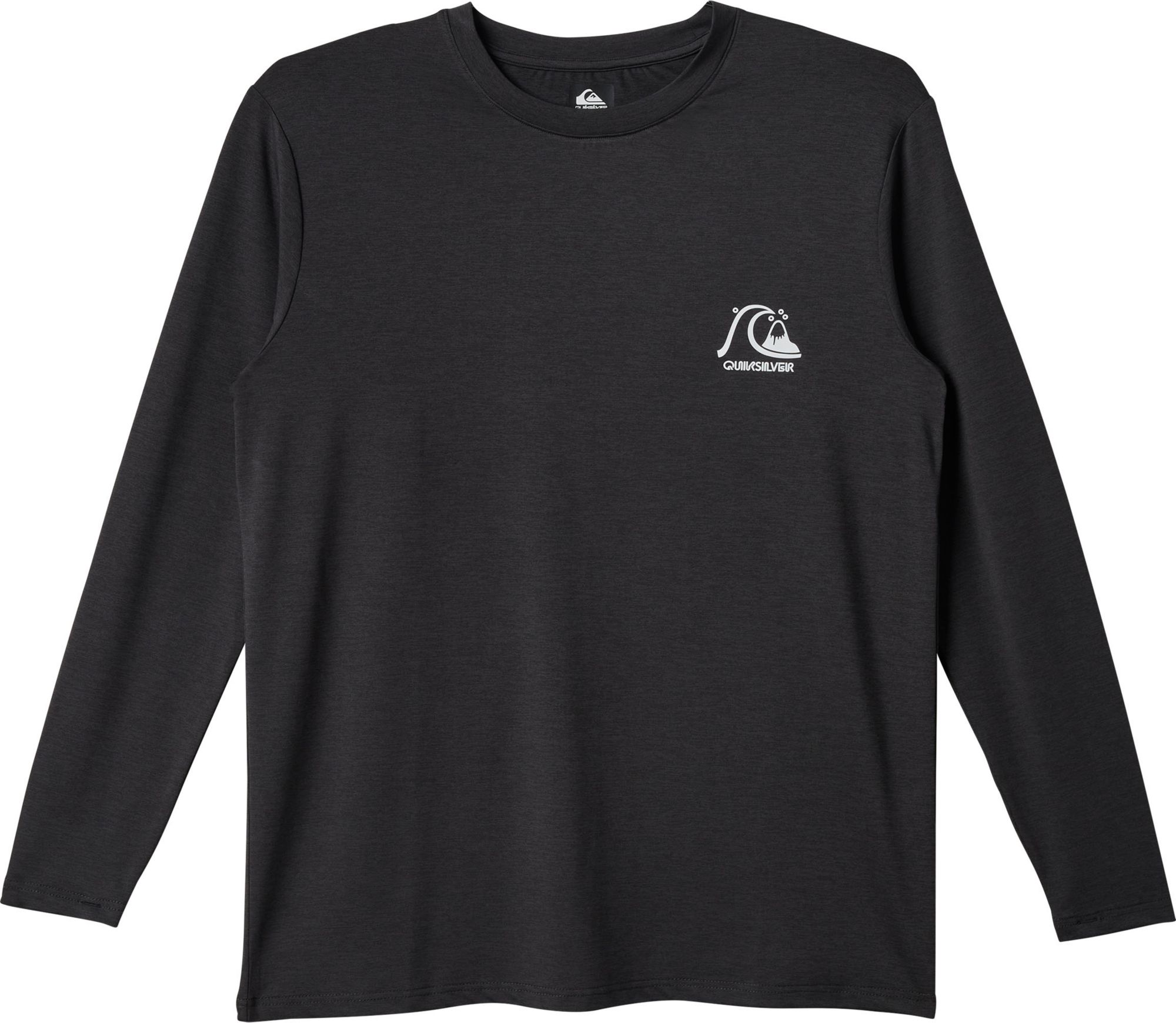 Quiksilver Men's DNA Logo Long Sleeve Surf T-Shirt - Gray