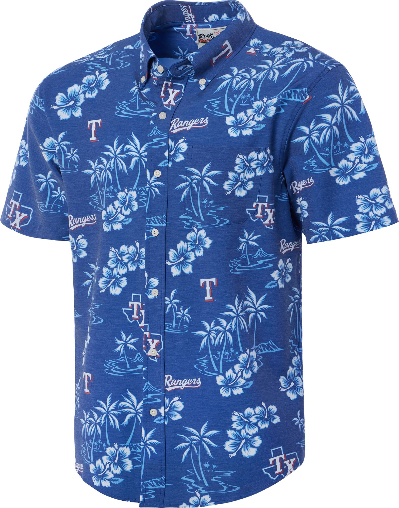 Reyn Spooner Men's Texas Rangers Blue Kekai Button-Down Shirt